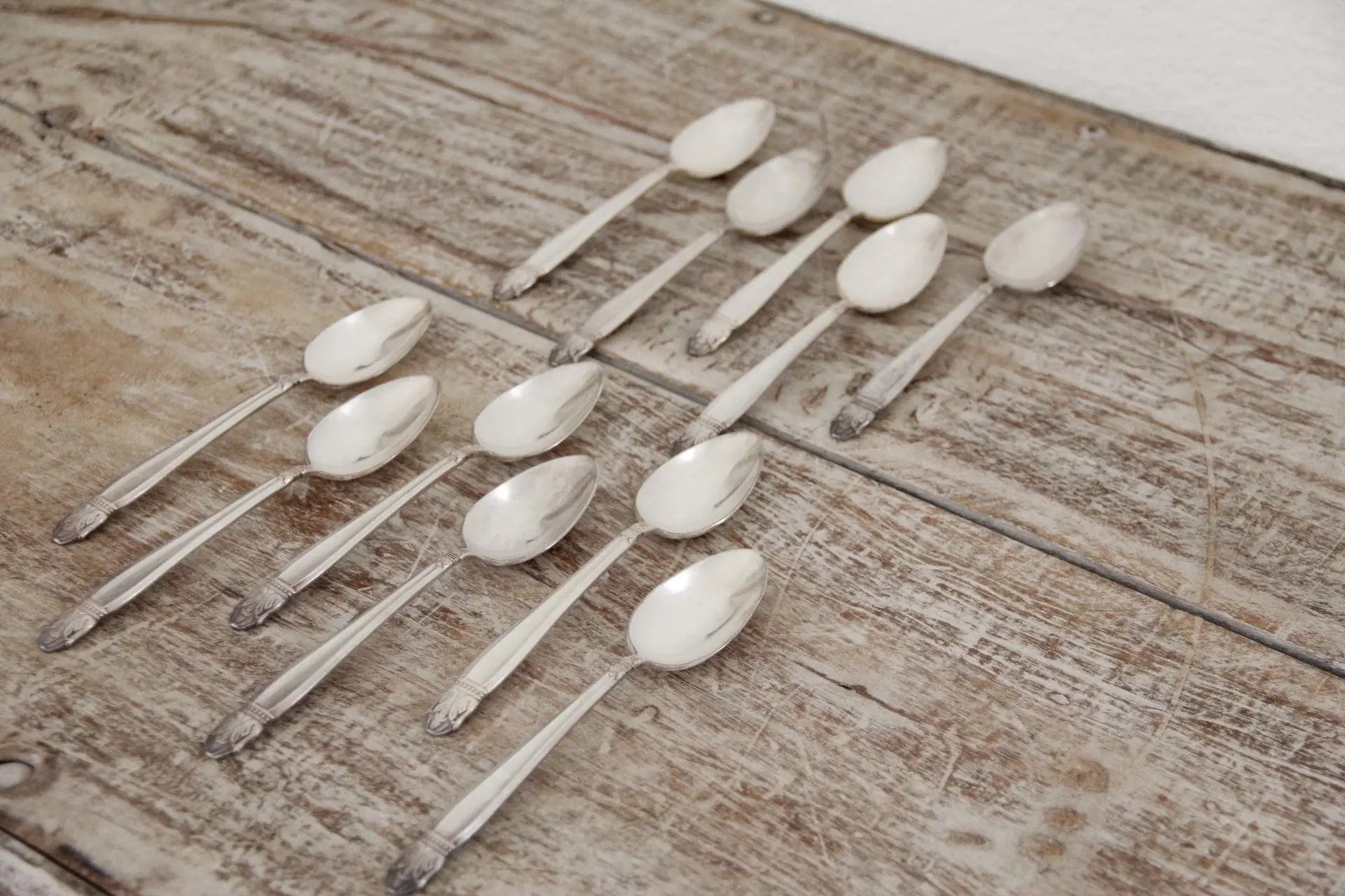 Vintage Silver Plated Flatware | Teaspoon 5 Pcs. Debra Hall Lifestyle