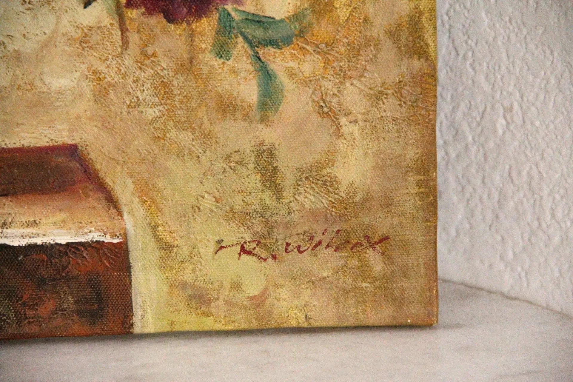 Vintage Still Life Oil Painting | Yellow Floral  Debra Hall Lifestyle