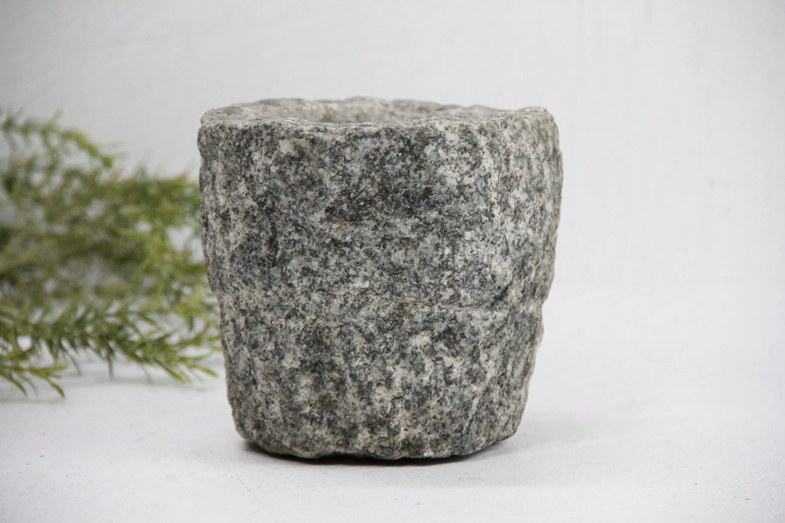 Vintage Stone Mortar | Garlic Debra Hall Lifestyle