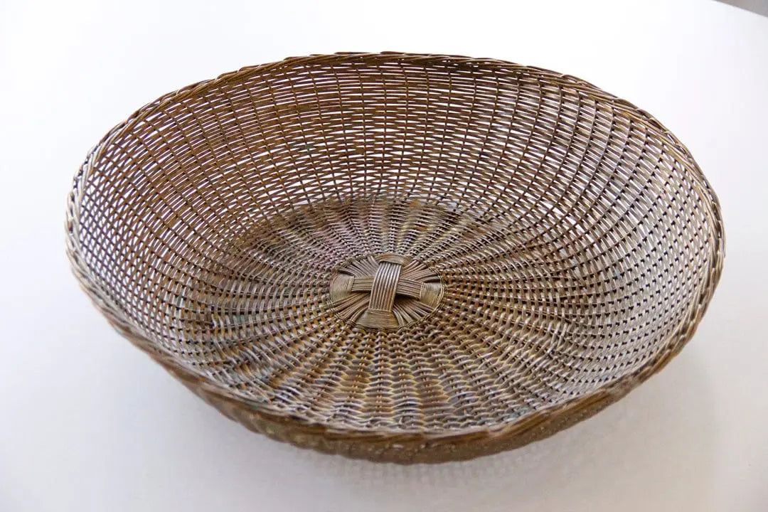 Vintage Woven Brass Basket | Brass Bowl Debra Hall Lifestyle