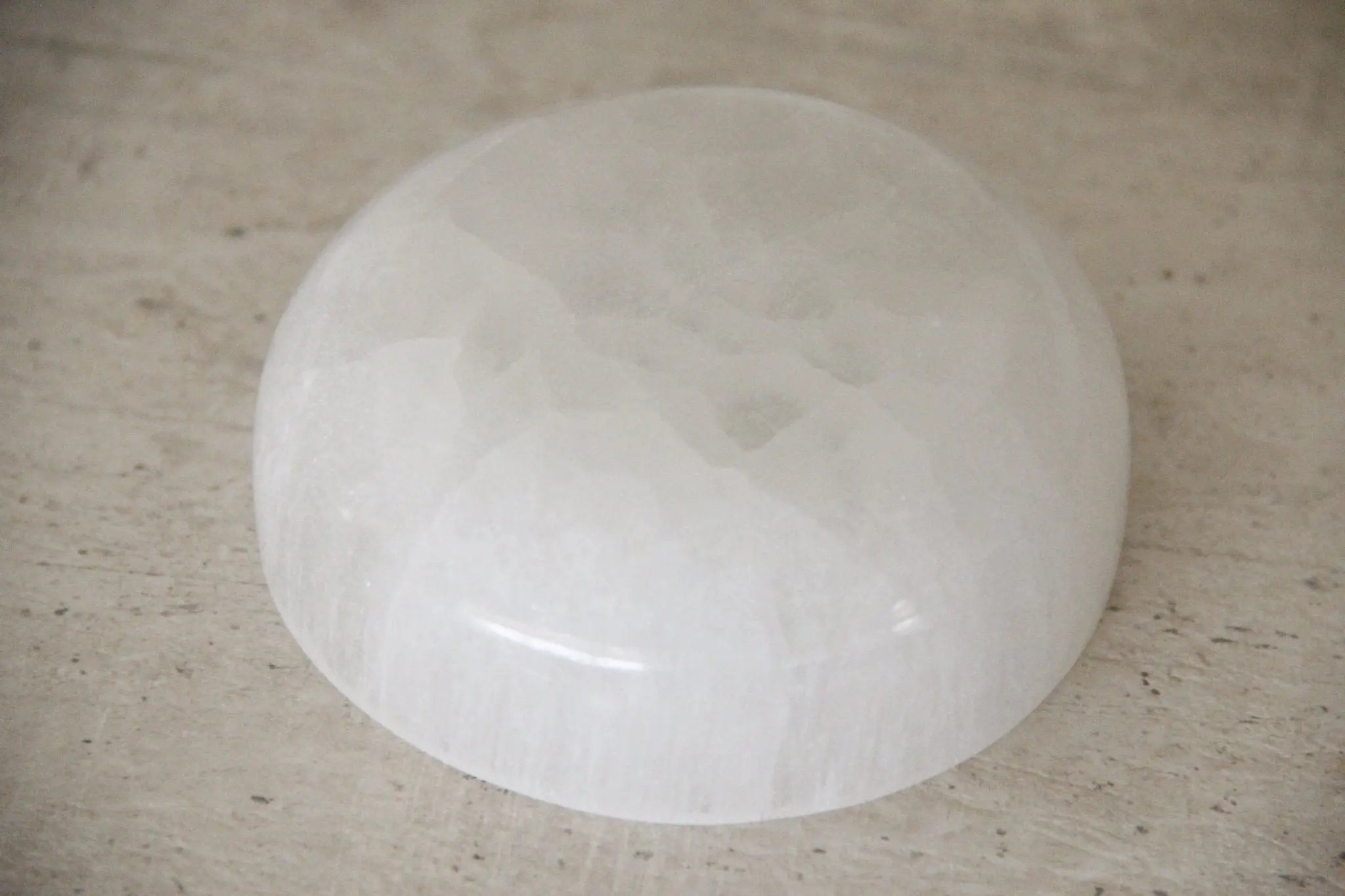 White Selenite Crystal Bowl | Small Catchall  Debra Hall Lifestyle
