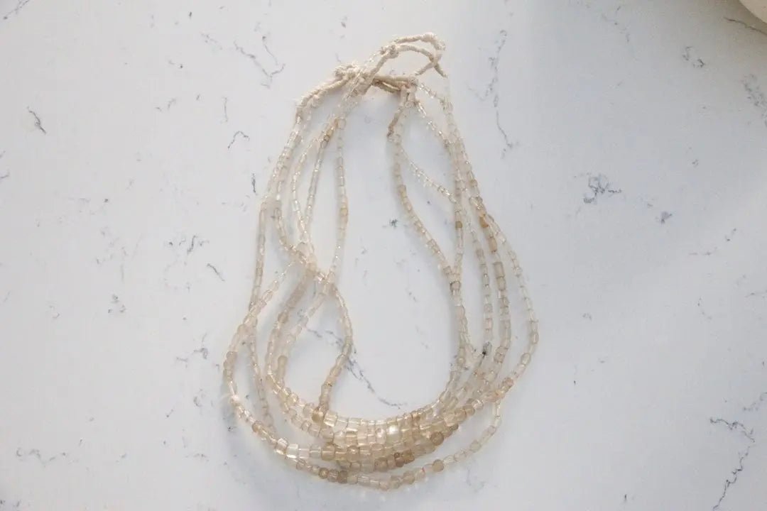 Antique African Trade Beads | Clear Glass - Debra Hall Lifestyle