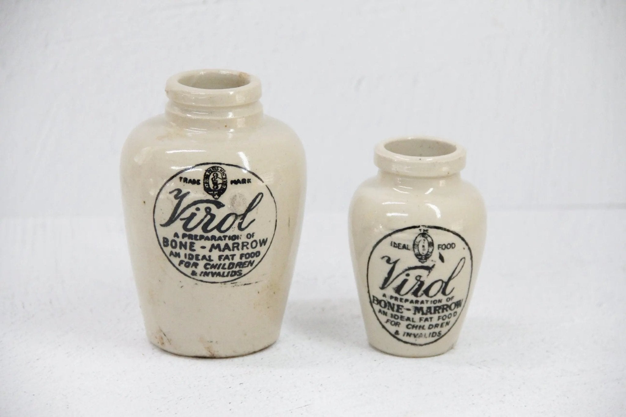 Antique Stoneware Jar | Virol Bone Marrow Pot-Assorted - Debra Hall Lifestyle