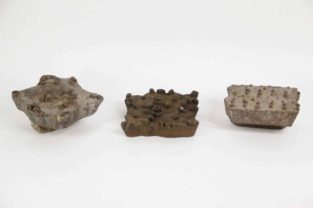 Antique Textile Stamp | Batik Natural Carved Wood Assorted - Debra Hall Lifestyle