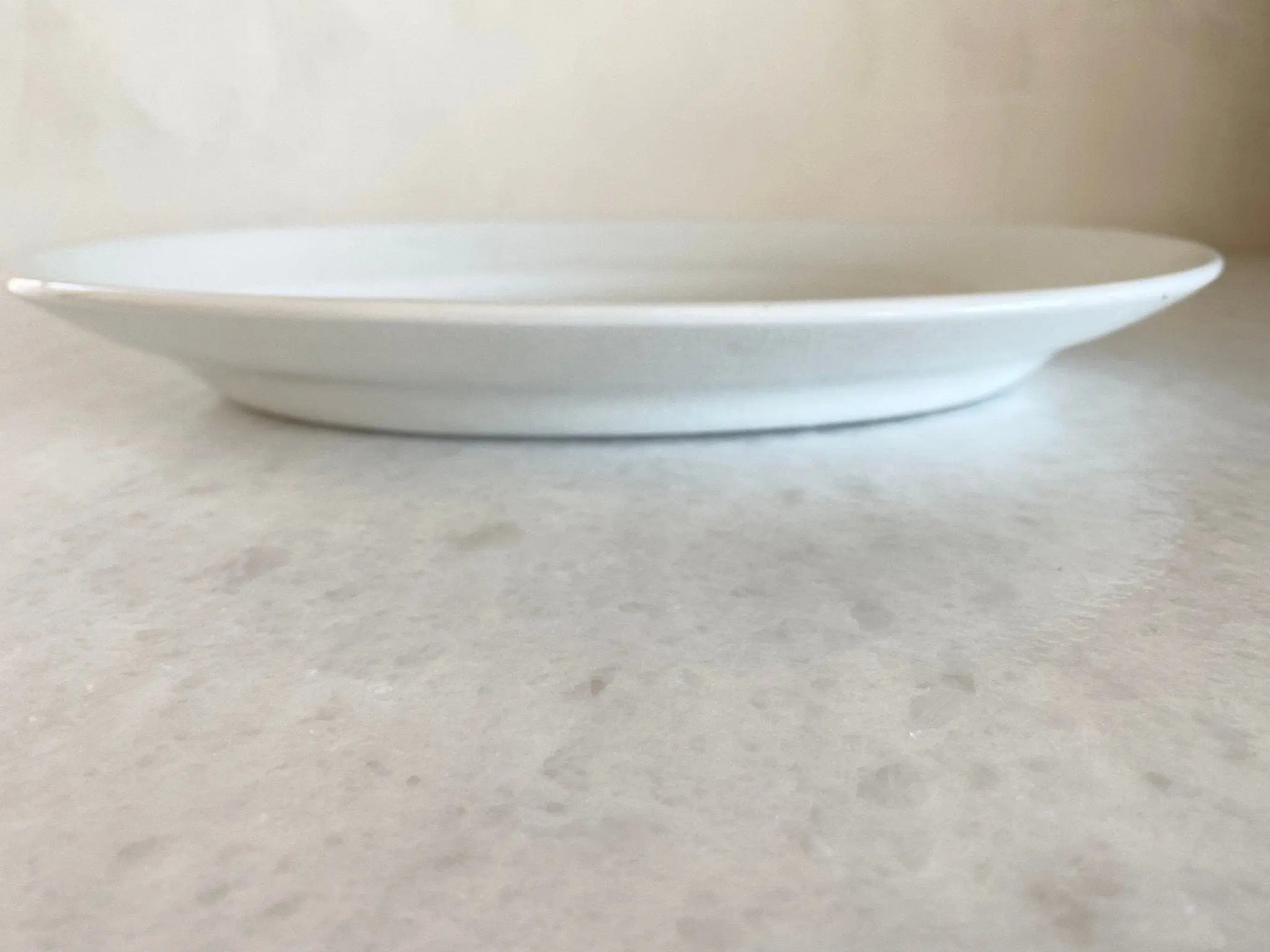 Antique White Ironstone Platter | Johnson Brothers England Stamped - Debra Hall Lifestyle