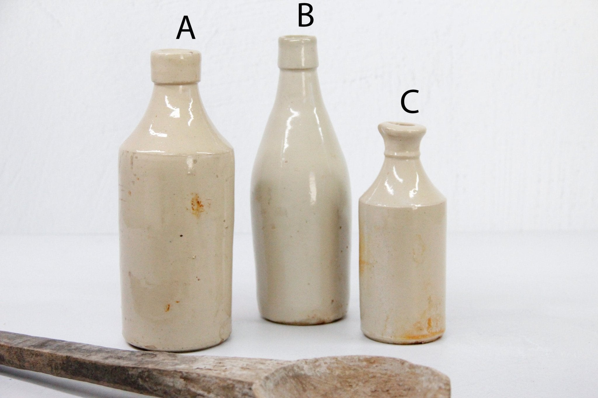 Antique Stoneware Bottle | France - Debra Hall Lifestyle