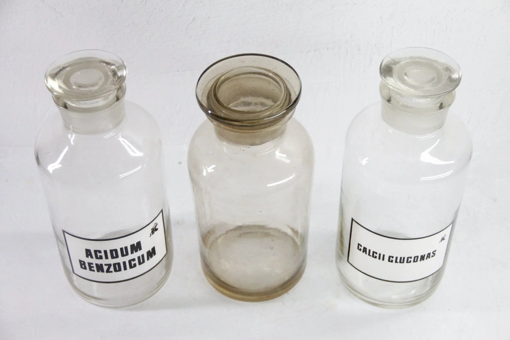 Assorted Antique Apothecary Bottle | European Glass Jar Pharmacy - Debra Hall Lifestyle