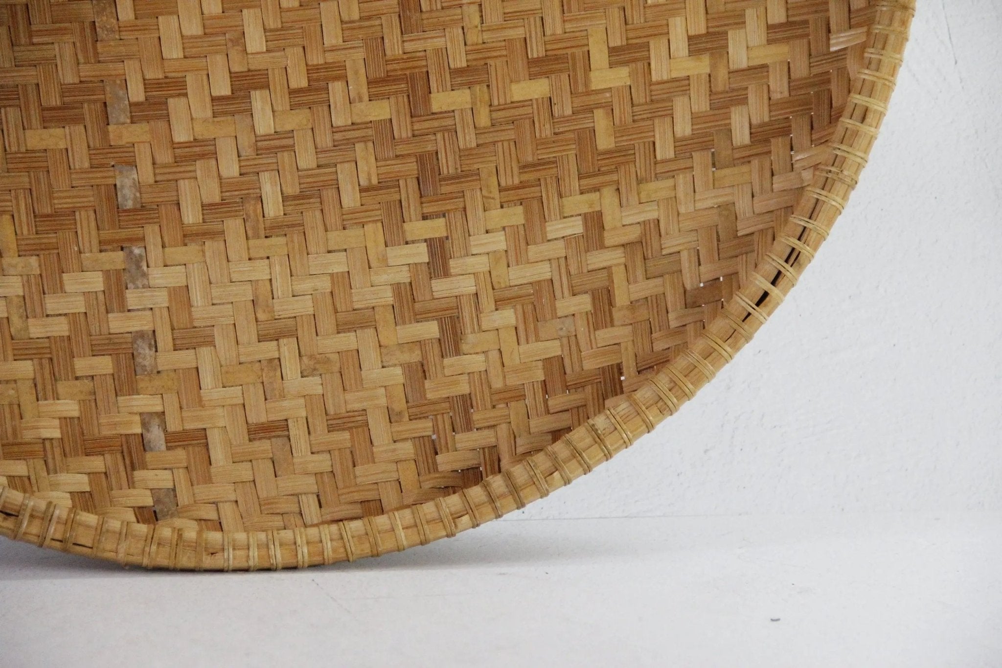 Bamboo Winnowing Basket | Vintage Extra Large Wall Decor - Debra Hall Lifestyle