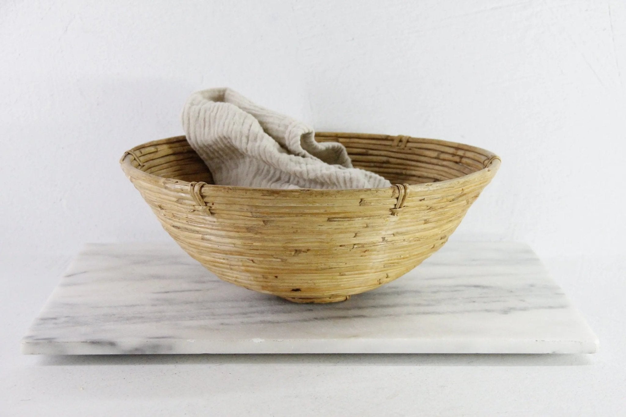 Gabriella Crespi Style Bowl | Pencil Reed Rattan - Debra Hall Lifestyle