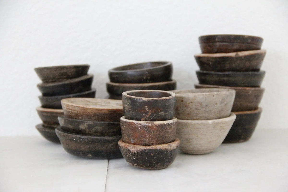 Hand Carved Stone Bowl | Indian Spice Dish Assorted - Debra Hall Lifestyle