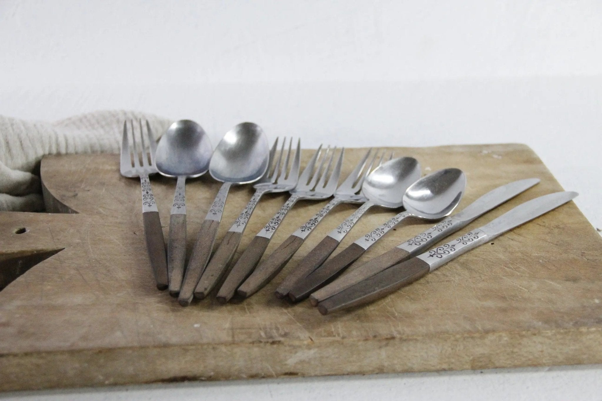 Interpur Flatware | Vintage Midcentury Modern Assorted Set - Debra Hall Lifestyle