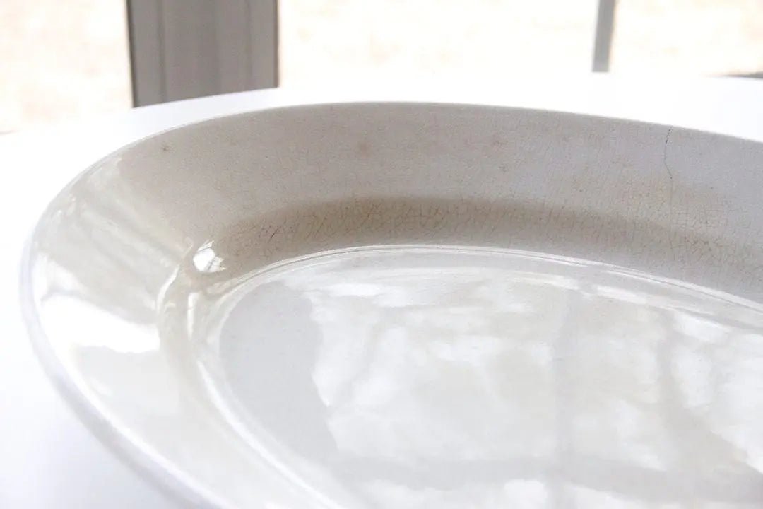 Ironstone Platter | Antique White Wedgwood - England - Debra Hall Lifestyle