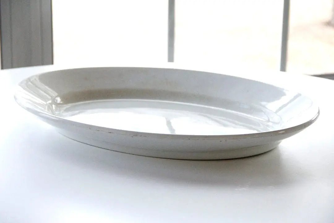 Ironstone Platter | Antique White Wedgwood - England - Debra Hall Lifestyle