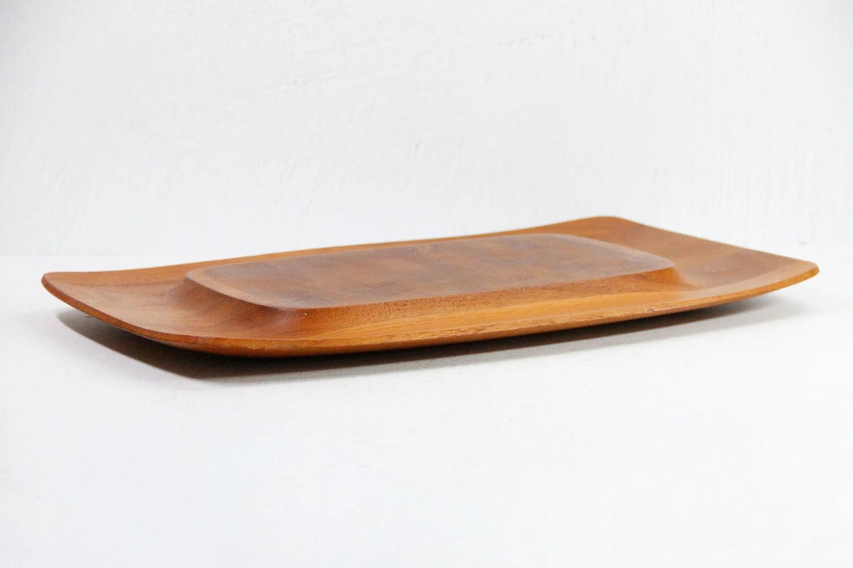 Jens Quistgaard Dansk Charcuterie Board-Teak Serving Tray - Debra Hall Lifestyle