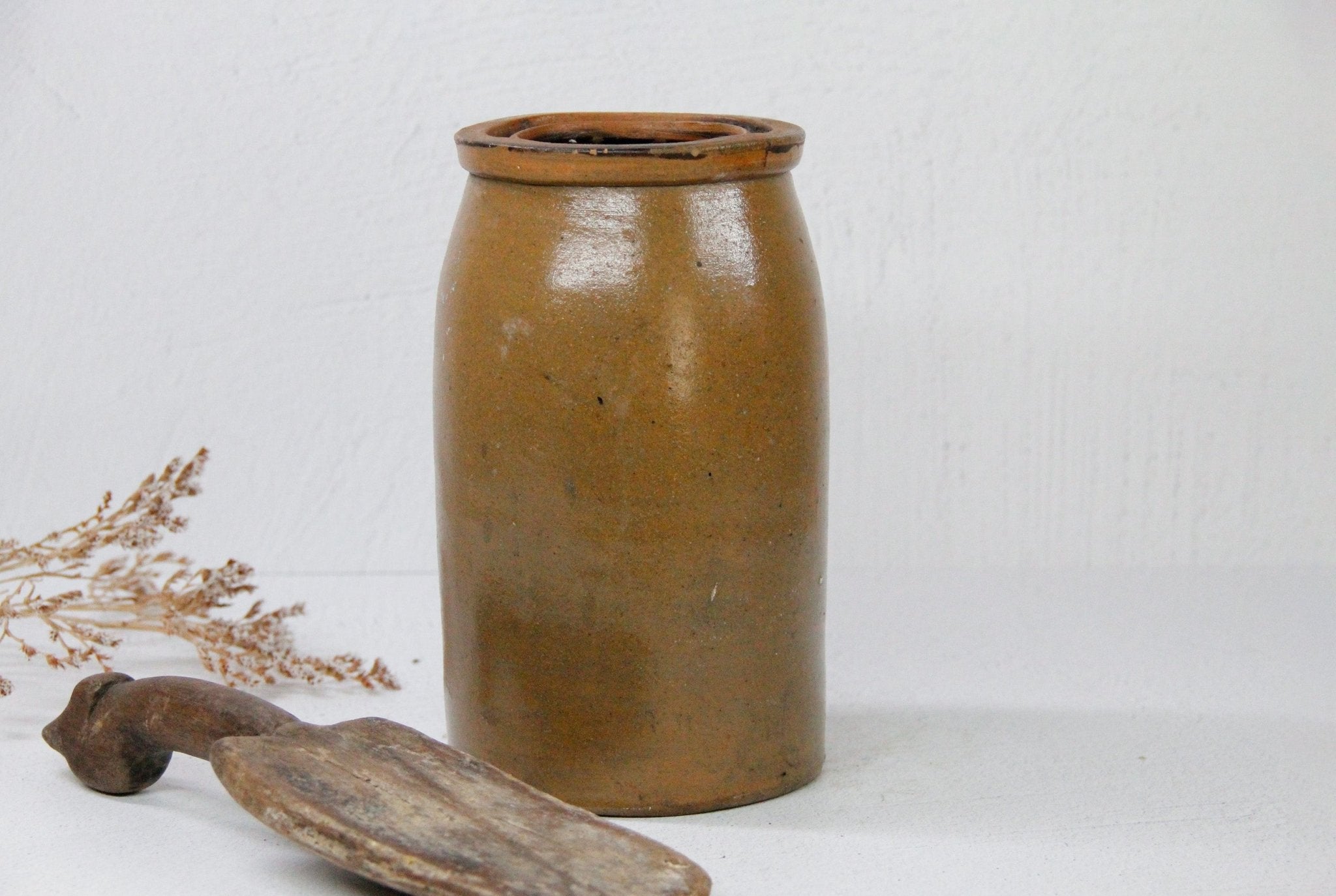 Salt Glazed Crock | Canning Jar - Debra Hall Lifestyle