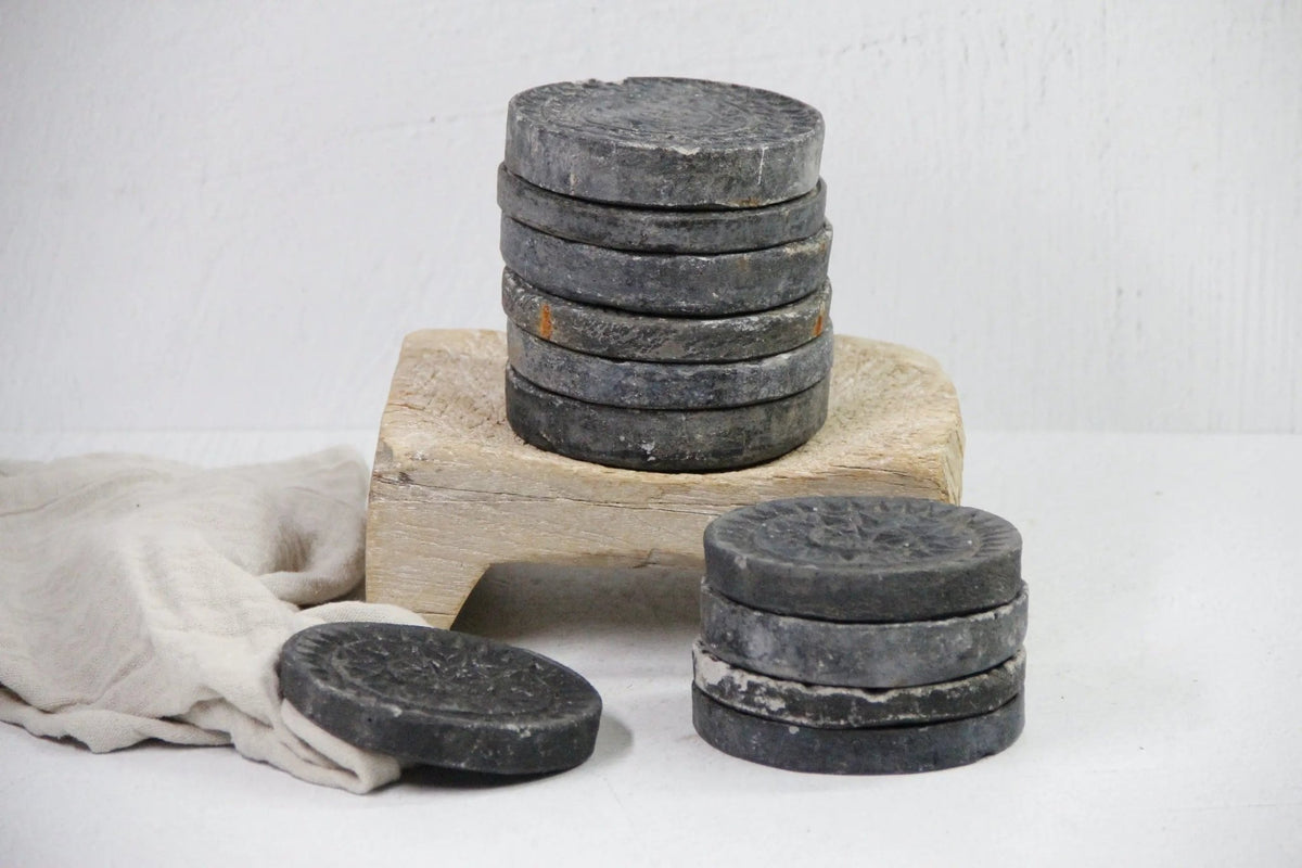 Stone Biscuit Mold | Vintage Soapstone Plate-Coaster - Debra Hall Lifestyle