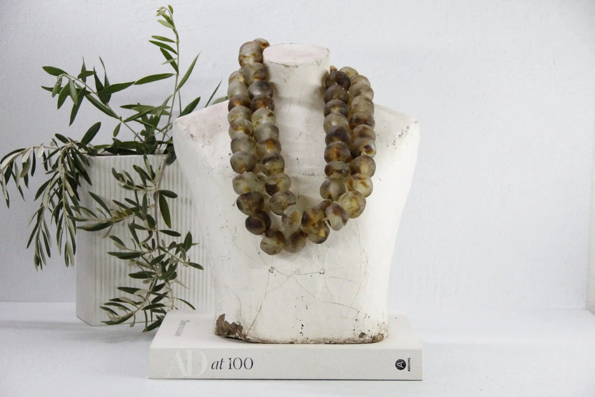 Vintage African Beads | Jumbo Recycled Glass | Desert - Debra Hall Lifestyle