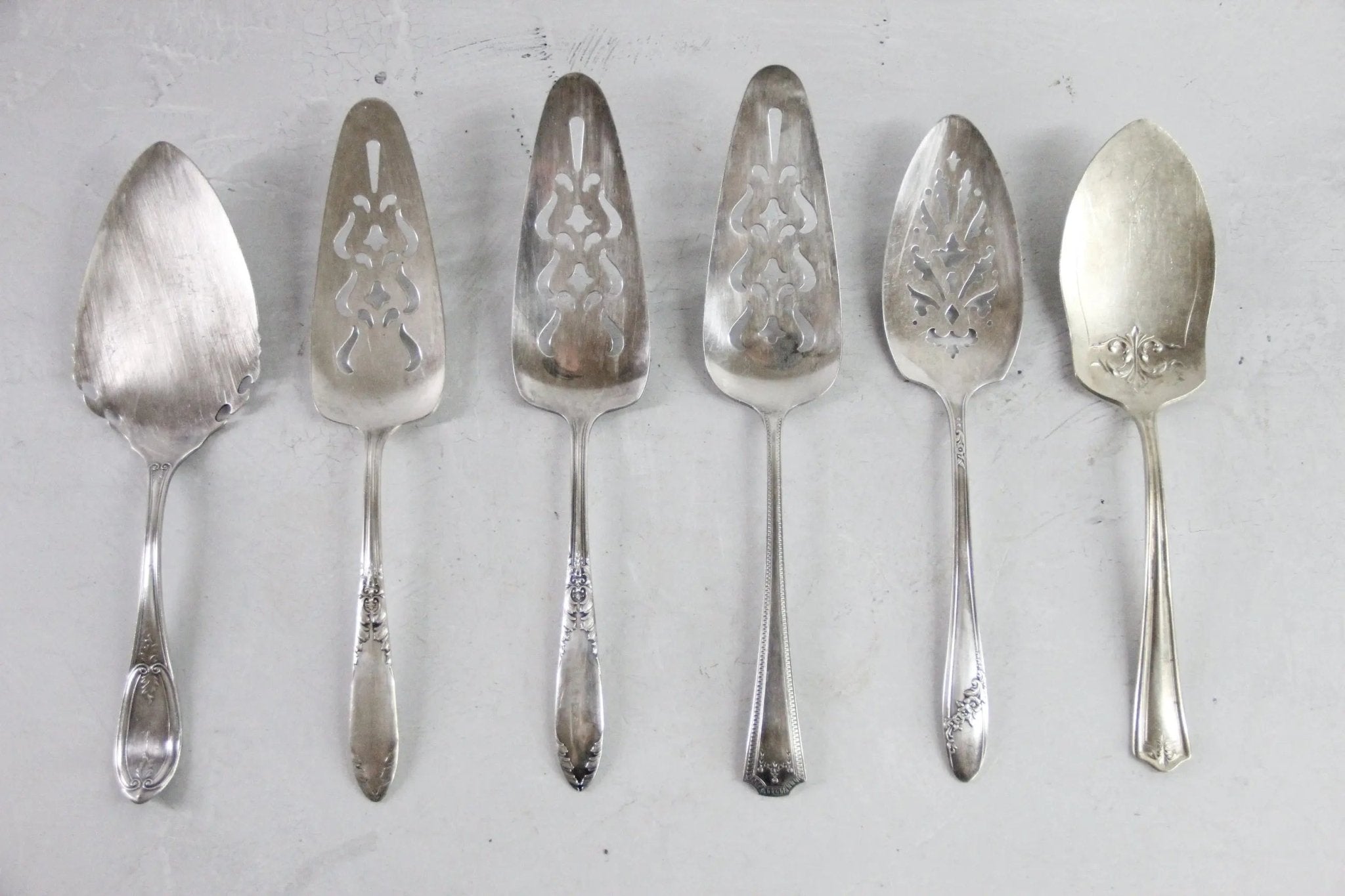Vintage Cake Server | Silver Pie Tart Serving Utensil - Debra Hall Lifestyle