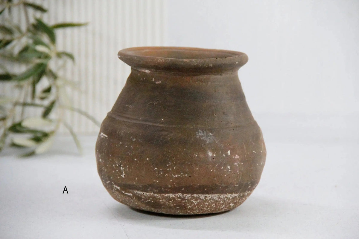 Vintage Clay Pot | Earth Medium Hand Thrown Cook Pot - Debra Hall Lifestyle