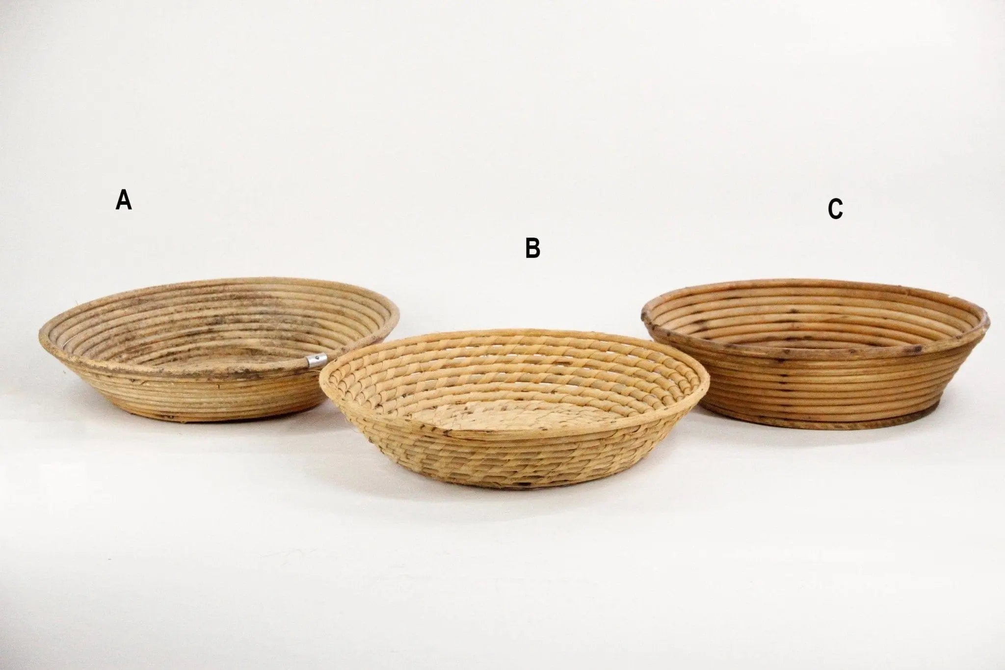 Vintage French Basket | Bread Proofing Round Banneton - Debra Hall Lifestyle