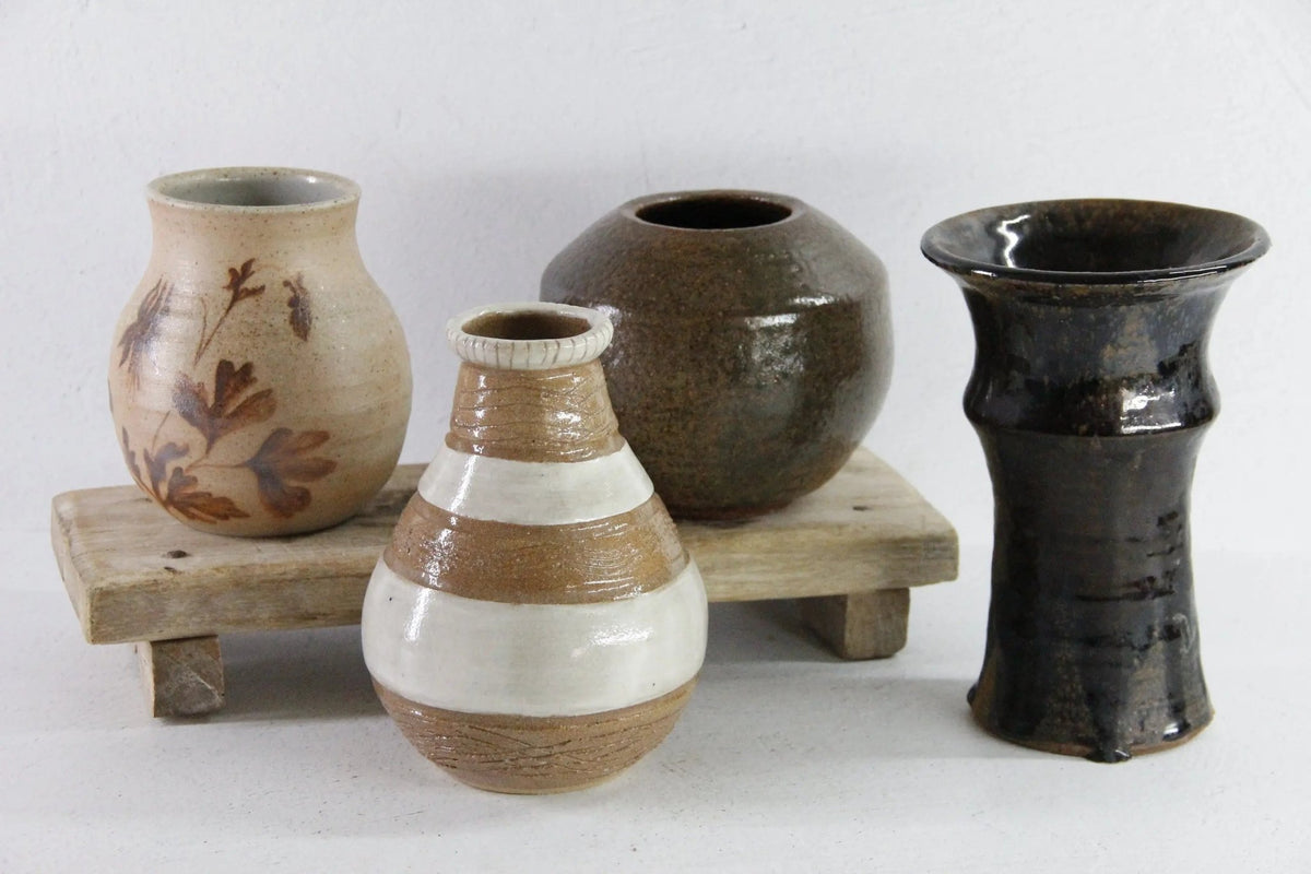 Vintage Pottery Vase | Assorted Midcentury Handmade Vessels - Debra Hall Lifestyle
