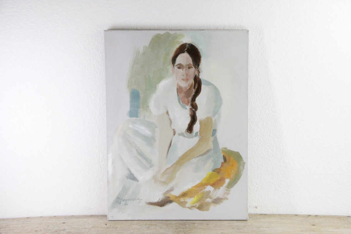 Vintage Southwestern Portrait Painting by Val Muggeridge - Debra Hall Lifestyle
