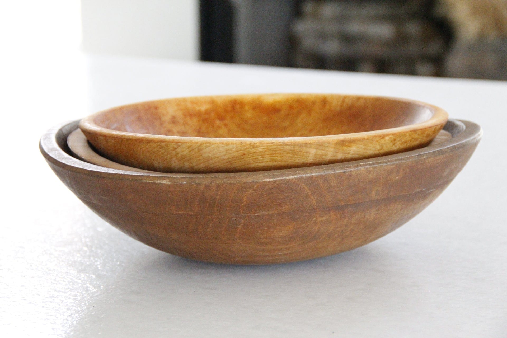 Vintage Wood Bowl | Medium Bowl