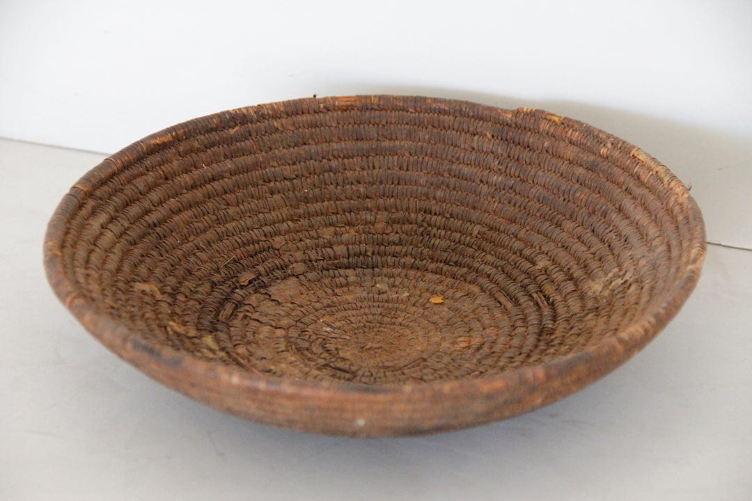 Antique African Basket | Woven Bowl - Debra Hall Lifestyle