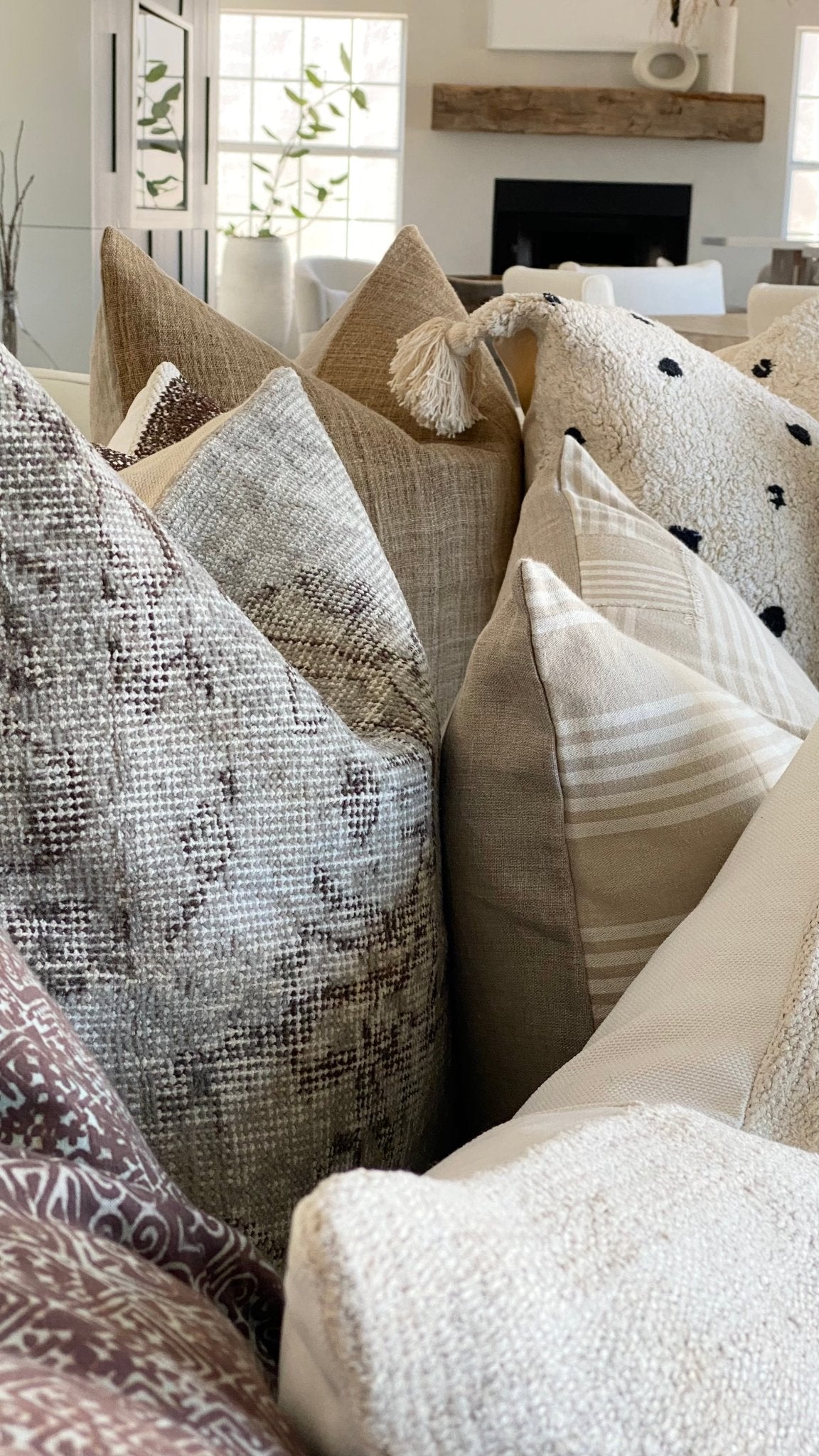 Vintage Fabric Pillows | Textiles - Debra Hall Lifestyle
