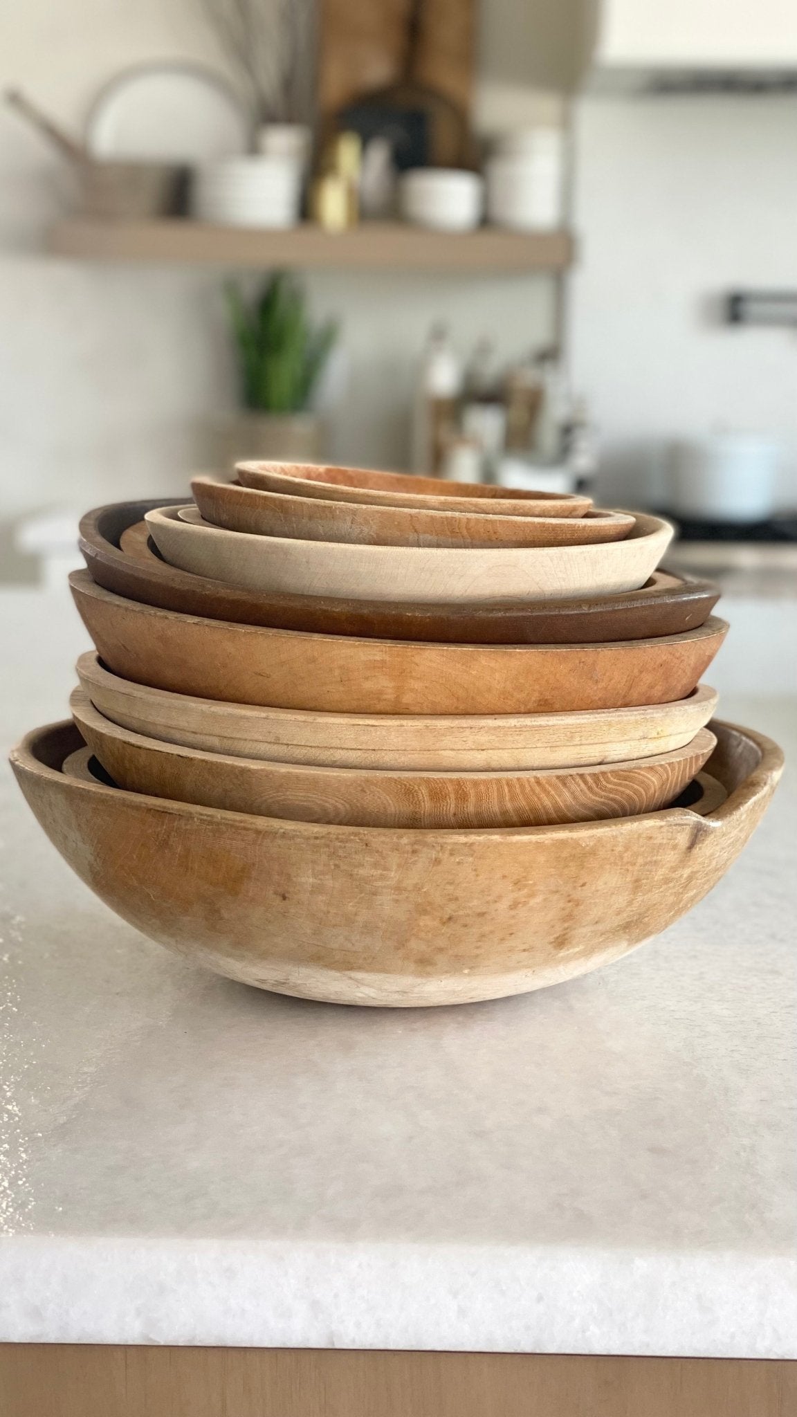 Vintage Bowls & Antique Wooden Bowls | Primitive Dough Bowls - Debra Hall Lifestyle