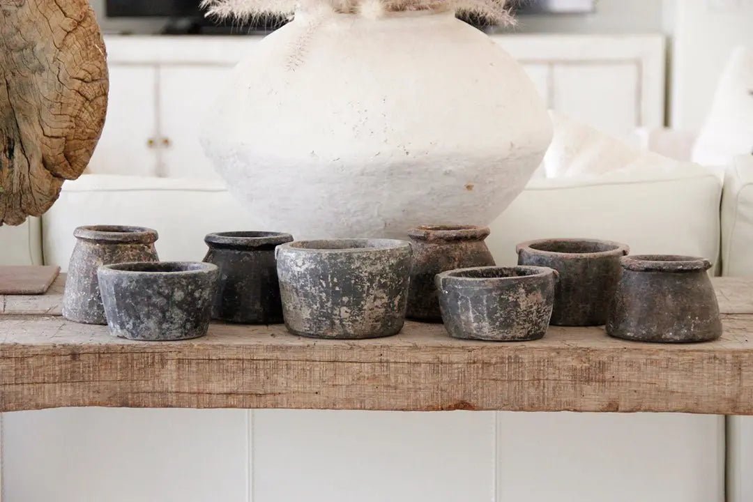 Vintage Stone Bowls & Marble Decor | Hand-Carved Stone Accents - Debra Hall Lifestyle