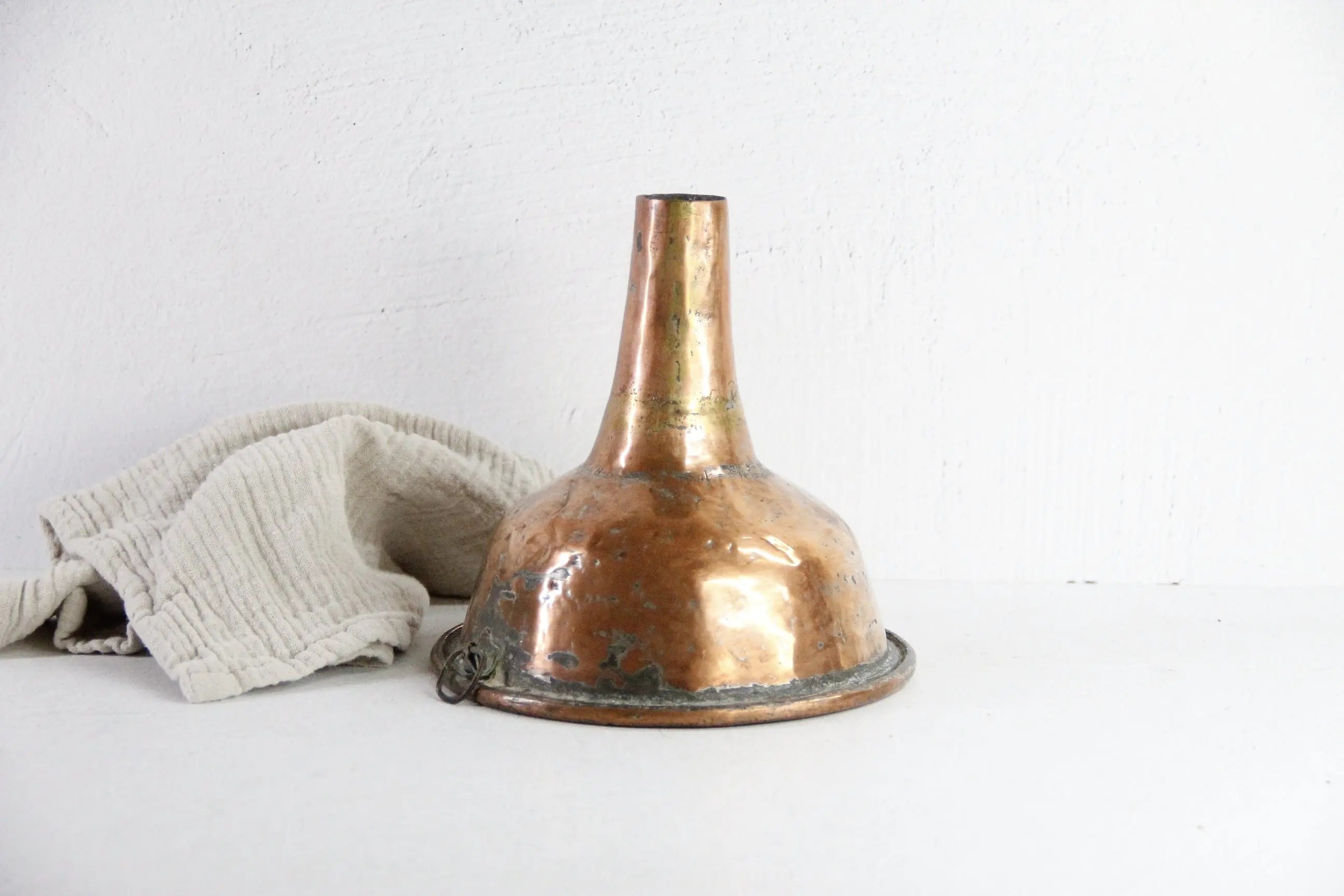 19th Century French Copper Funnel | Dovetailed with Hang Loop  Debra Hall Lifestyle