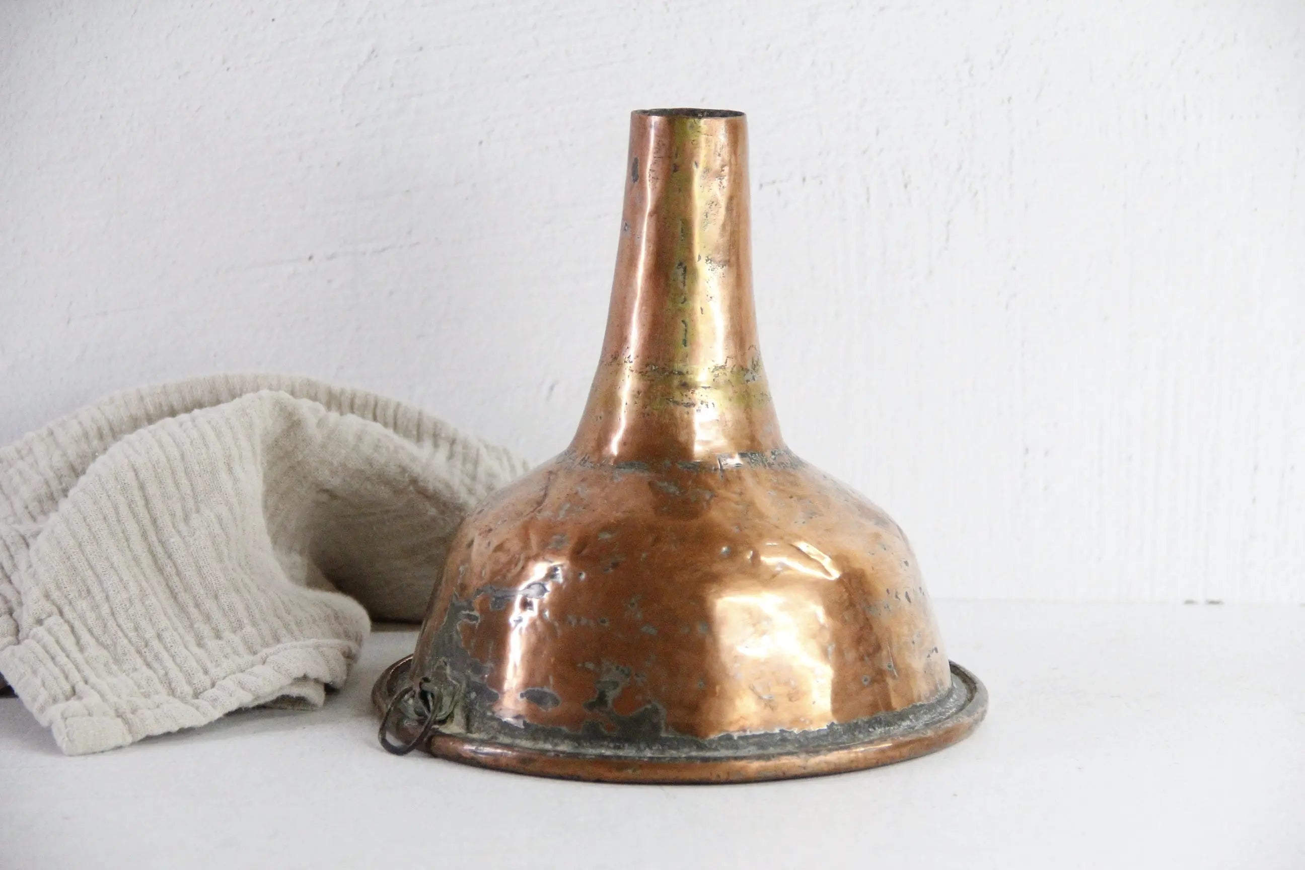 19th Century French Copper Funnel | Dovetailed with Hang Loop  Debra Hall Lifestyle