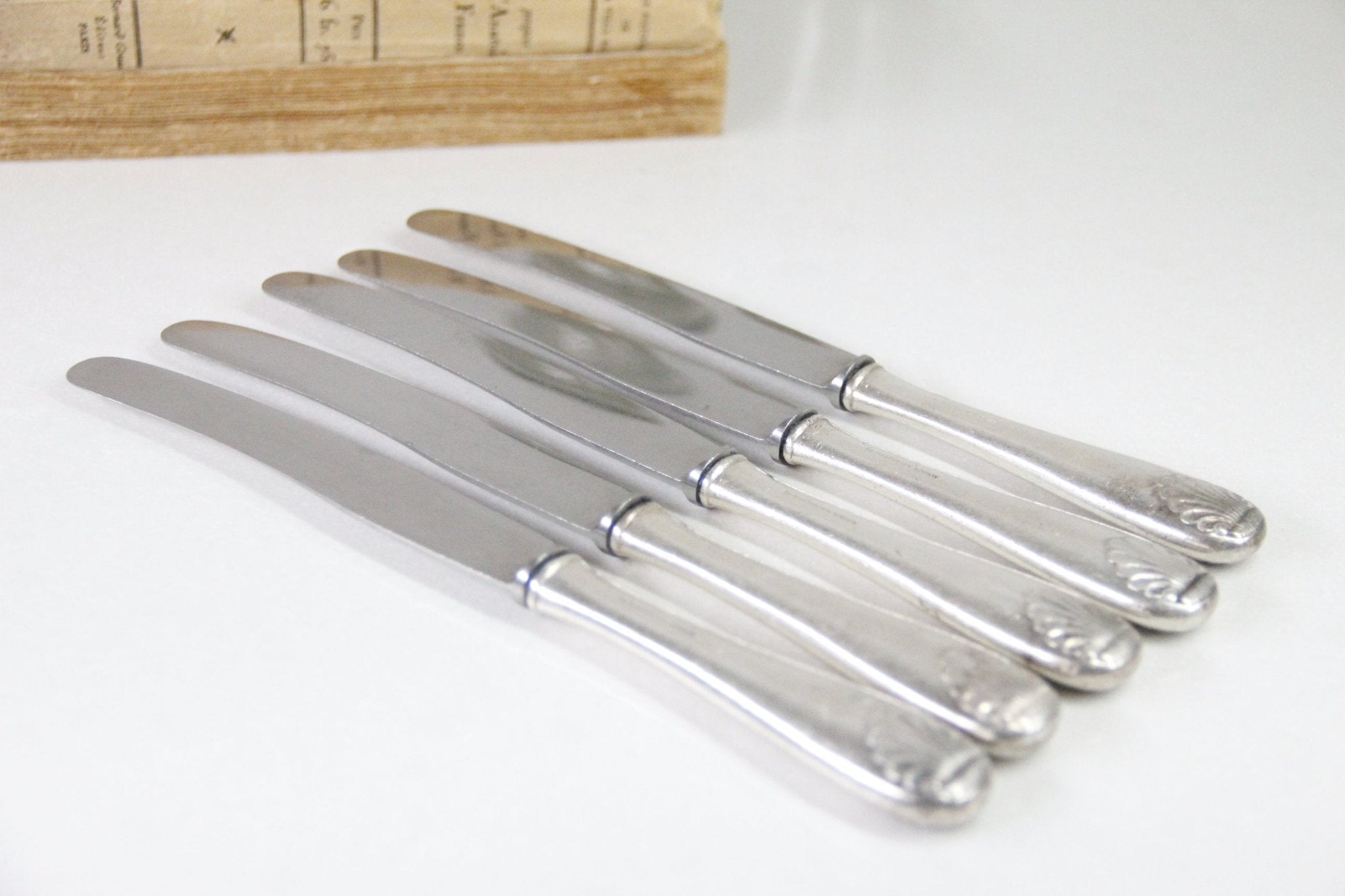 Vintage Silver Flatware | European Hotel Knives - Debra Hall Lifestyle