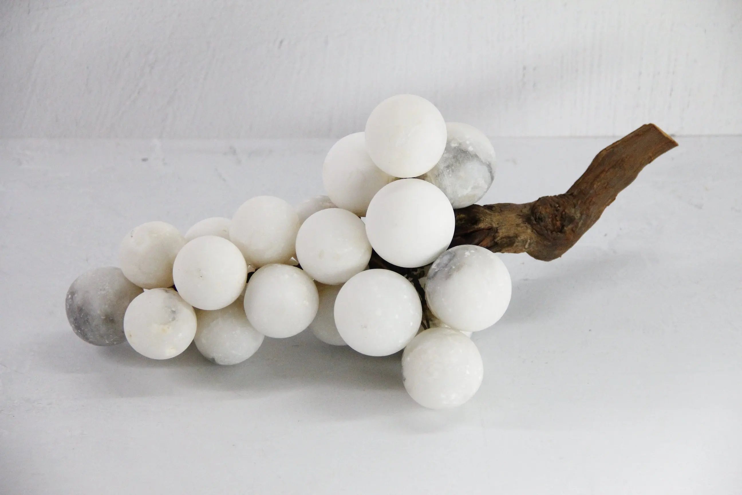 Alabaster Grapes Extra Large | Authentic Vintage Italian Carved  Debra Hall Lifestyle