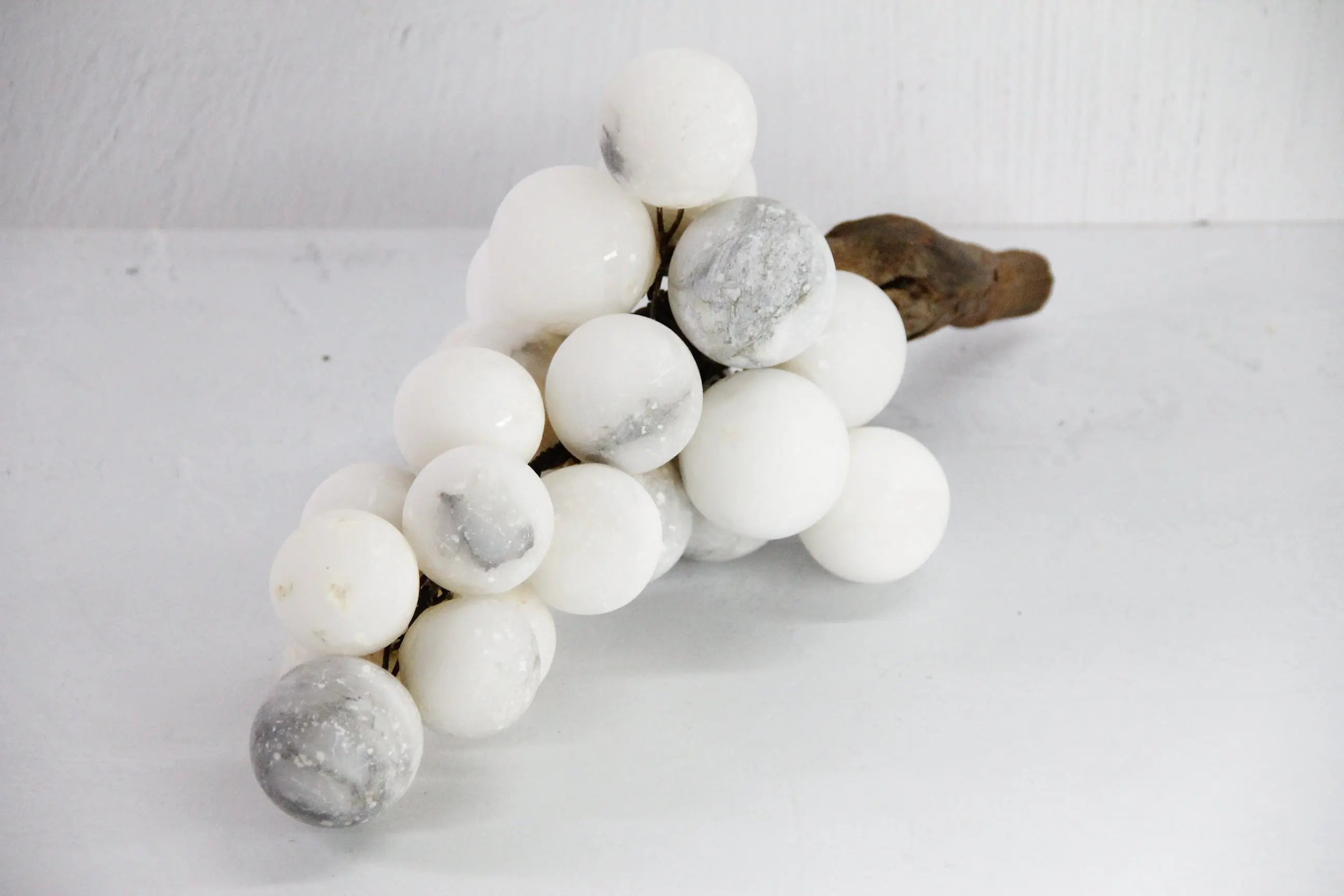 Alabaster Grapes Extra Large | Authentic Vintage Italian Carved  Debra Hall Lifestyle