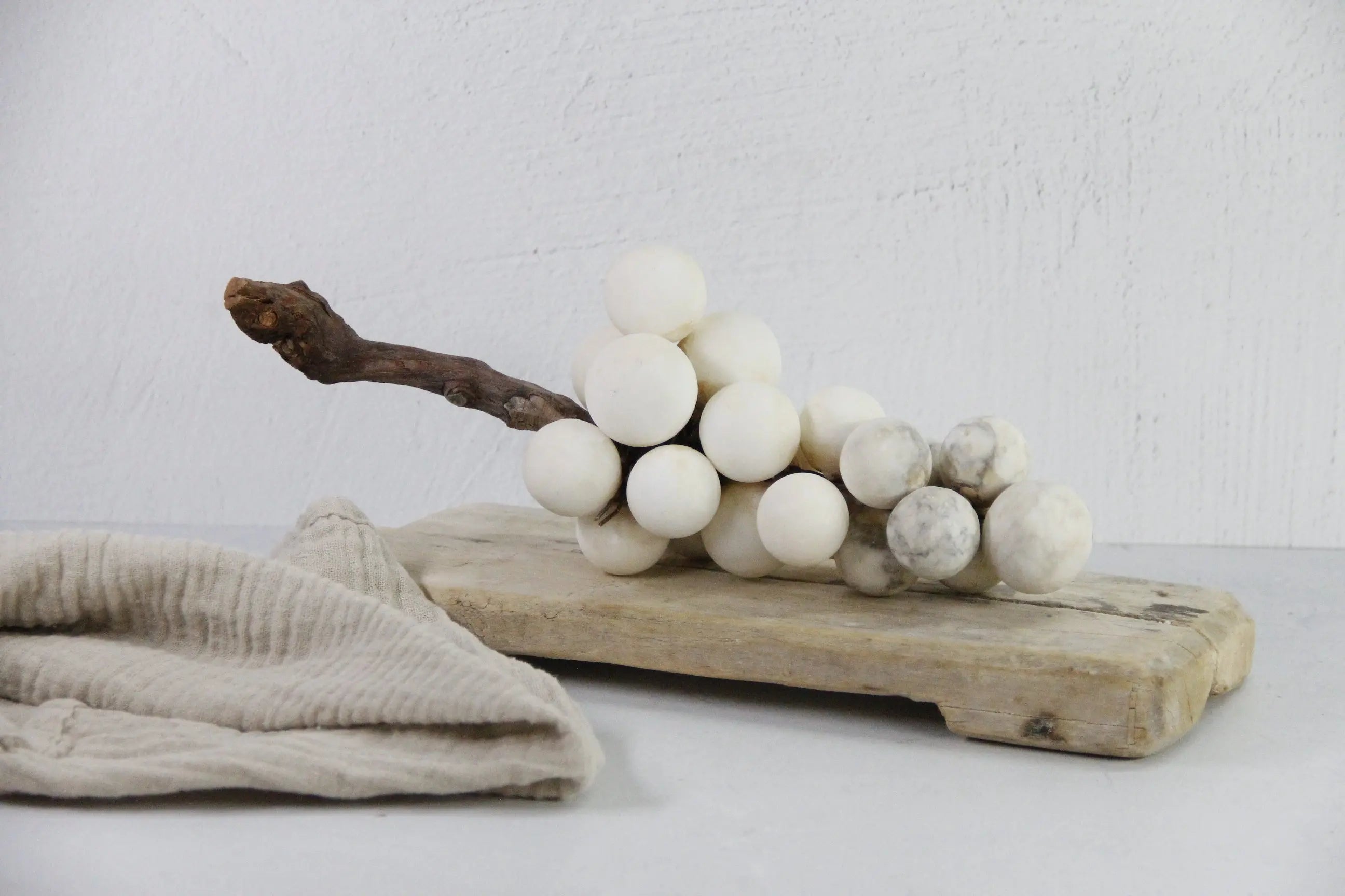 Alabaster Grapes Vintage Italian | Natural Stone Cluster  Debra Hall Lifestyle