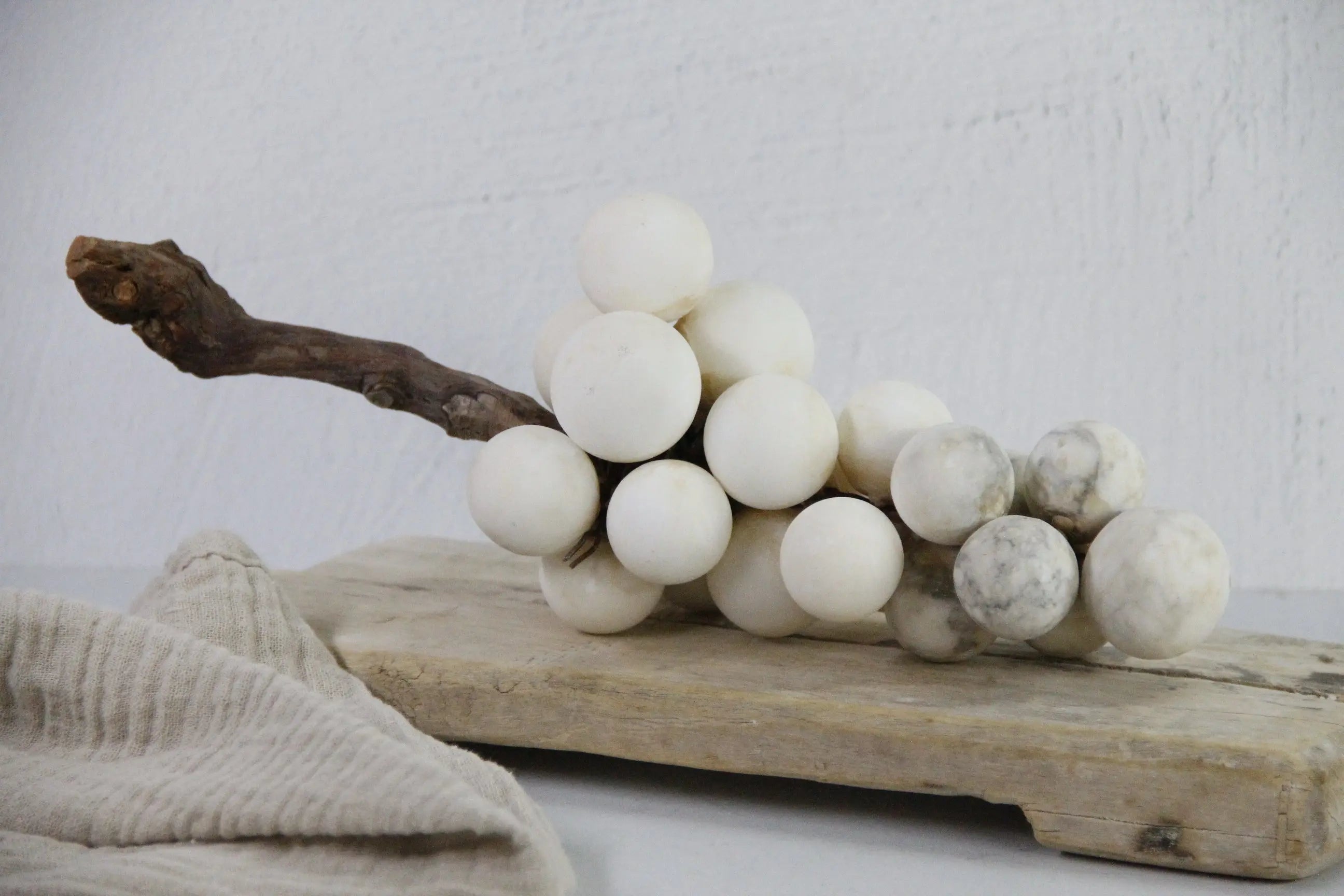 Alabaster Grapes Vintage Italian | Natural Stone Cluster  Debra Hall Lifestyle