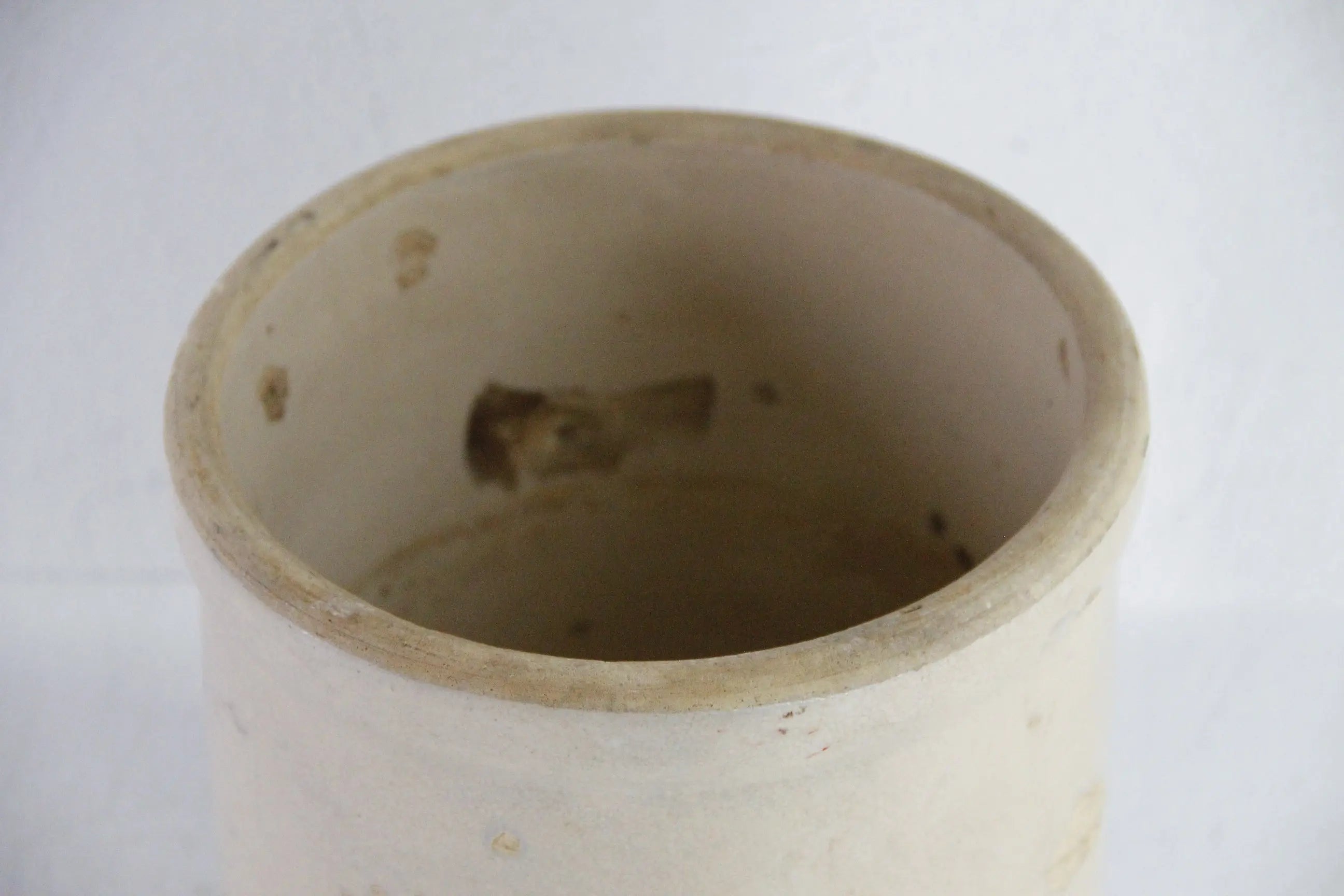 Antique 1 Gallon Stoneware Crock For Utensils | Rustic  Debra Hall Lifestyle