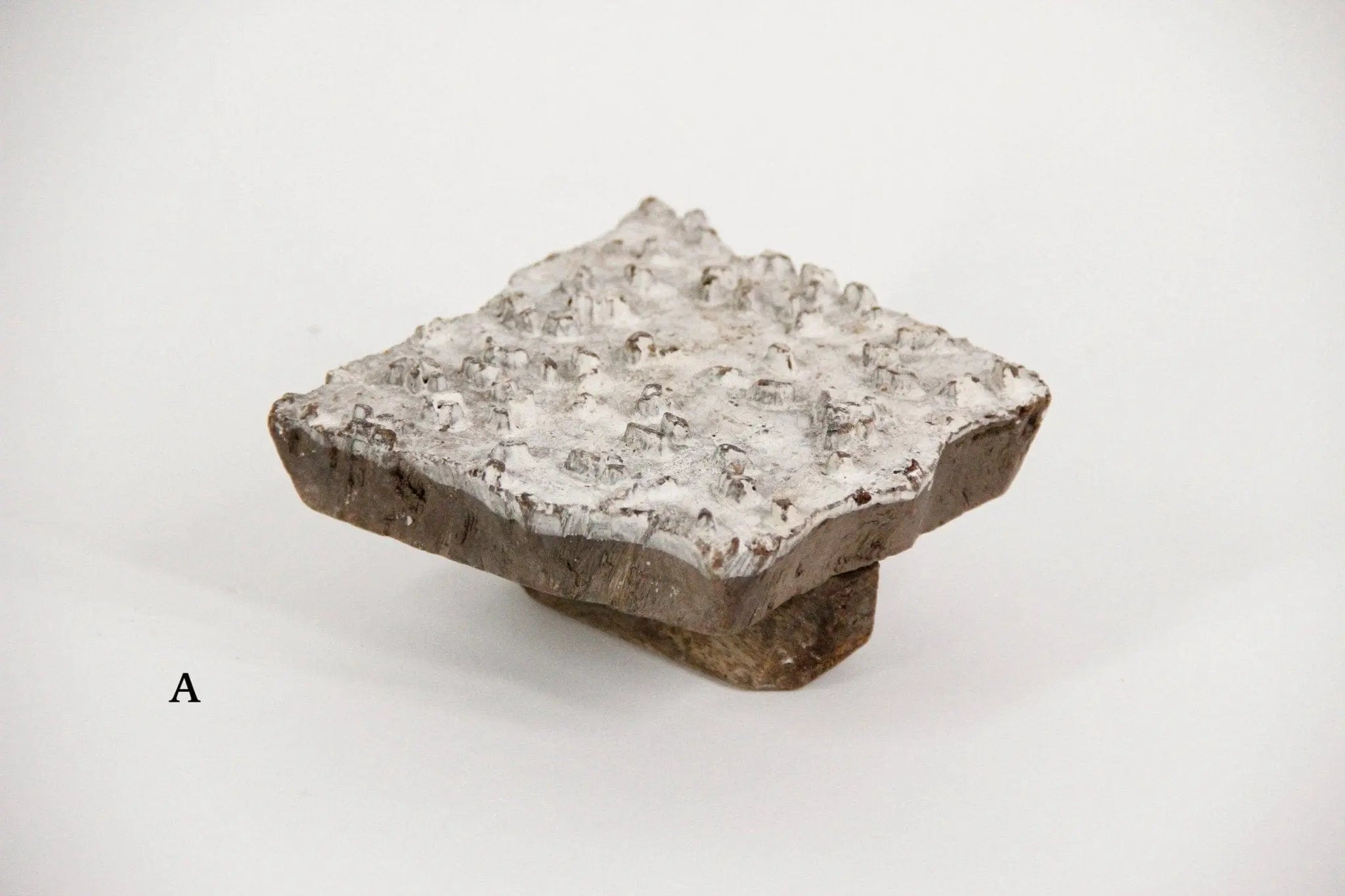 Antique Block Textile Stamp | Found Wood Stamp | Large White  Debra Hall Lifestyle