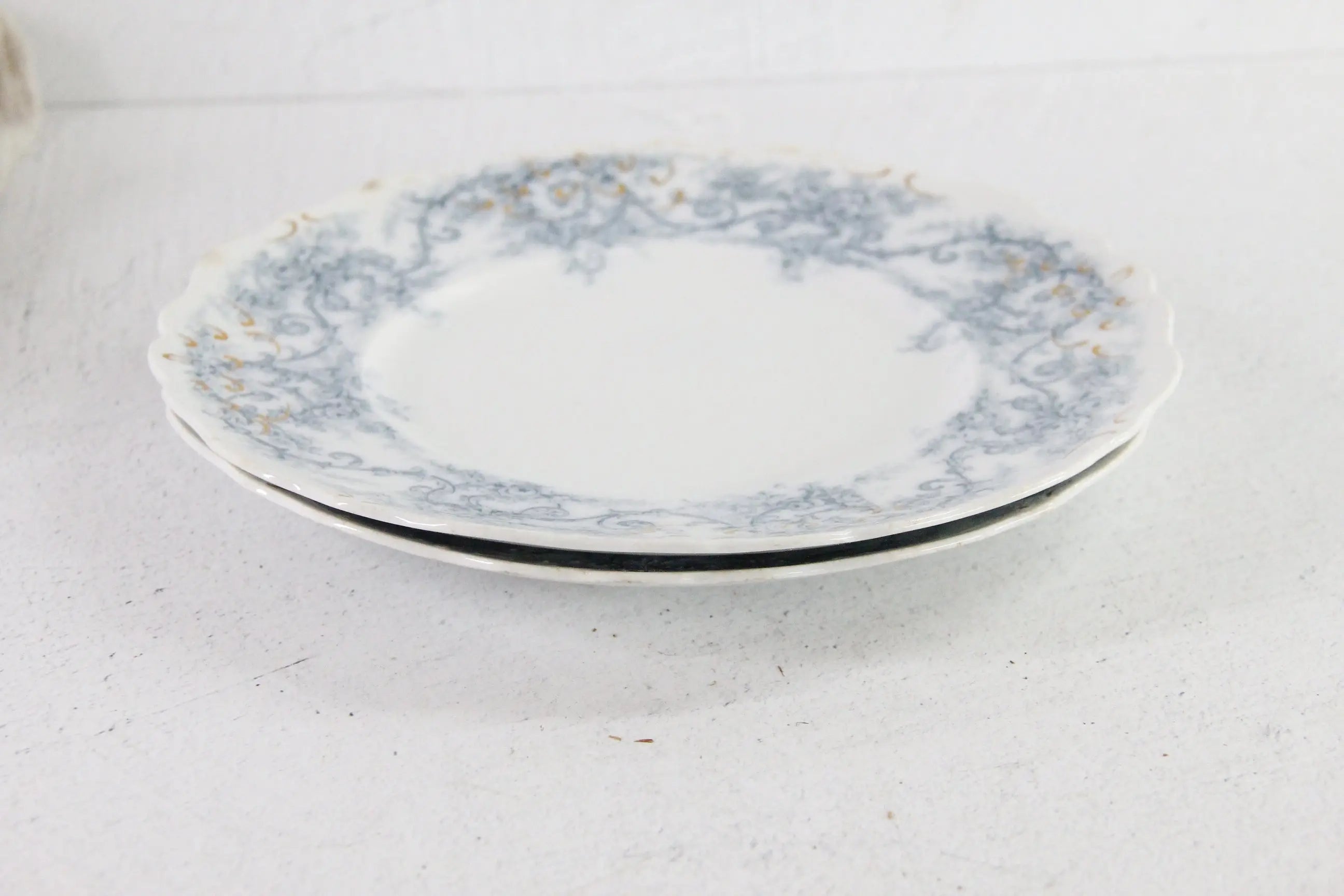 Antique Blue Transferware Plate | Rochester J&G Meakin