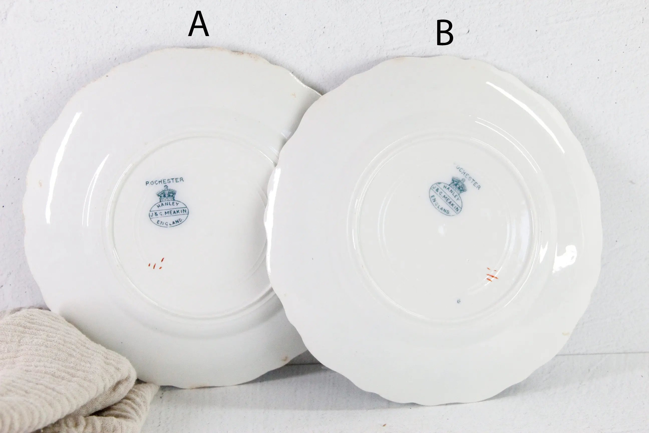 Antique Blue Transferware Plate | Rochester J&G Meakin