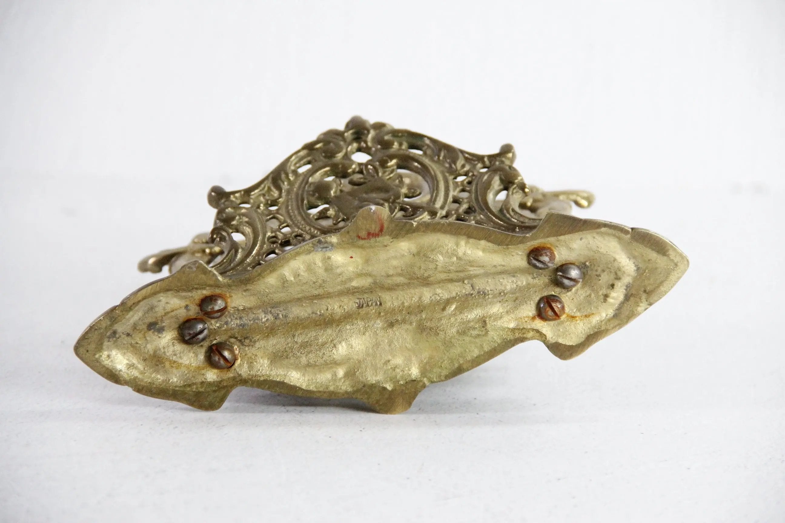 Antique Brass Letter Holder | Ornate Victorian Cherubs  Debra Hall Lifestyle