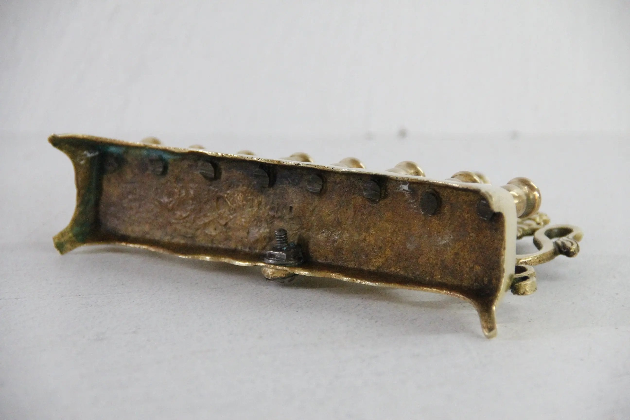 Antique Brass Menorah | 19th Century Eastern European  Debra Hall Lifestyle