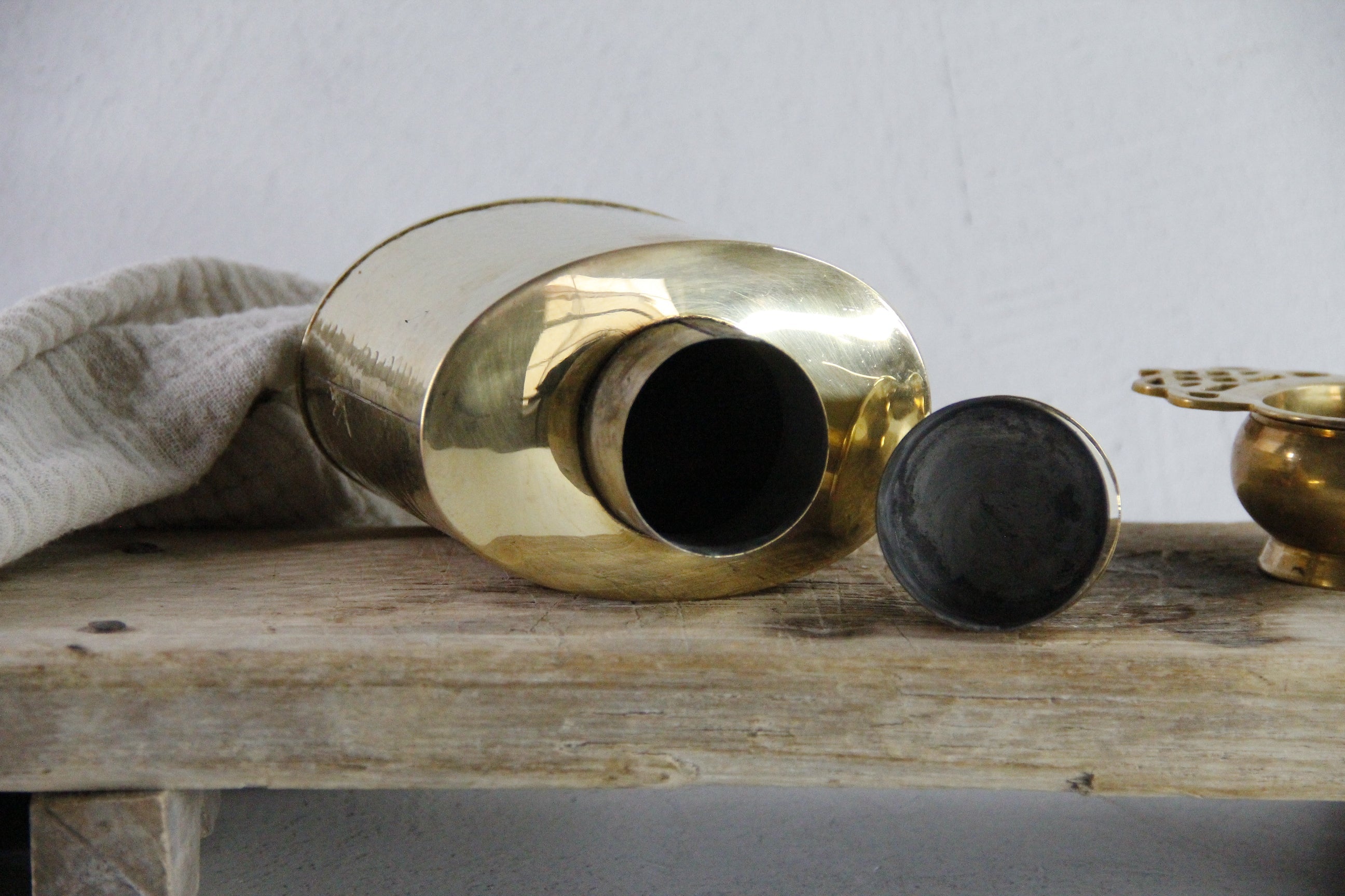 Antique Brass Tea Caddy England | Hand Hammered Stamped  Debra Hall Lifestyle