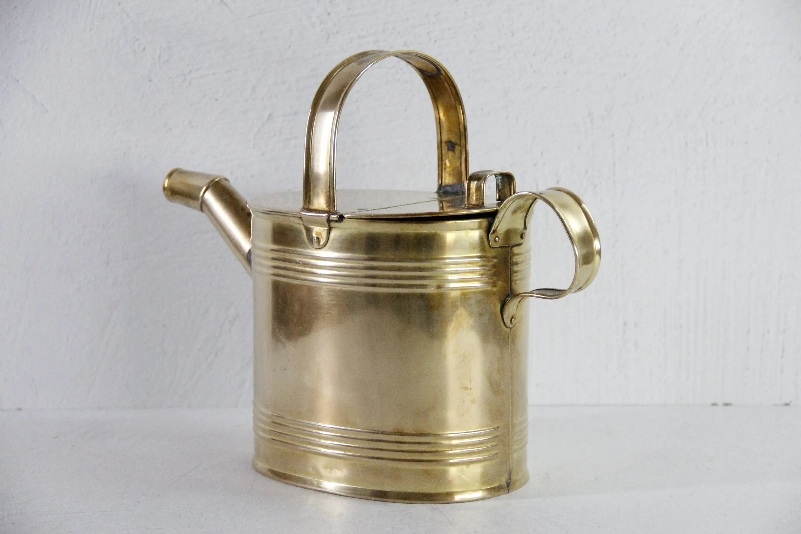 Antique Brass Watering Can England | Garden Decor  Debra Hall Lifestyle