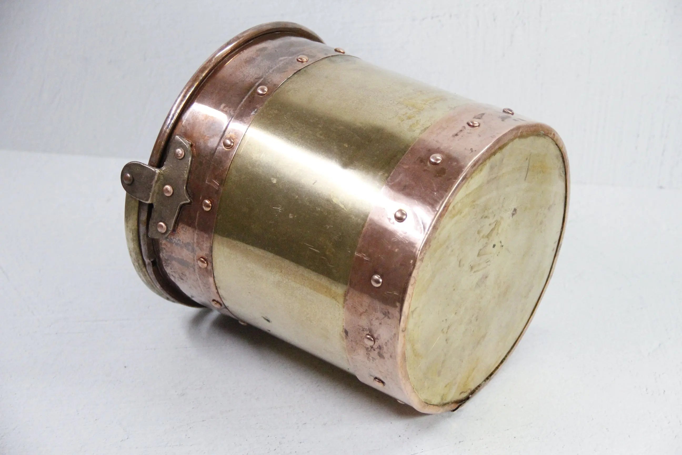 Antique Brass and Copper Bucket England | Riveted-Patina  Debra Hall Lifestyle