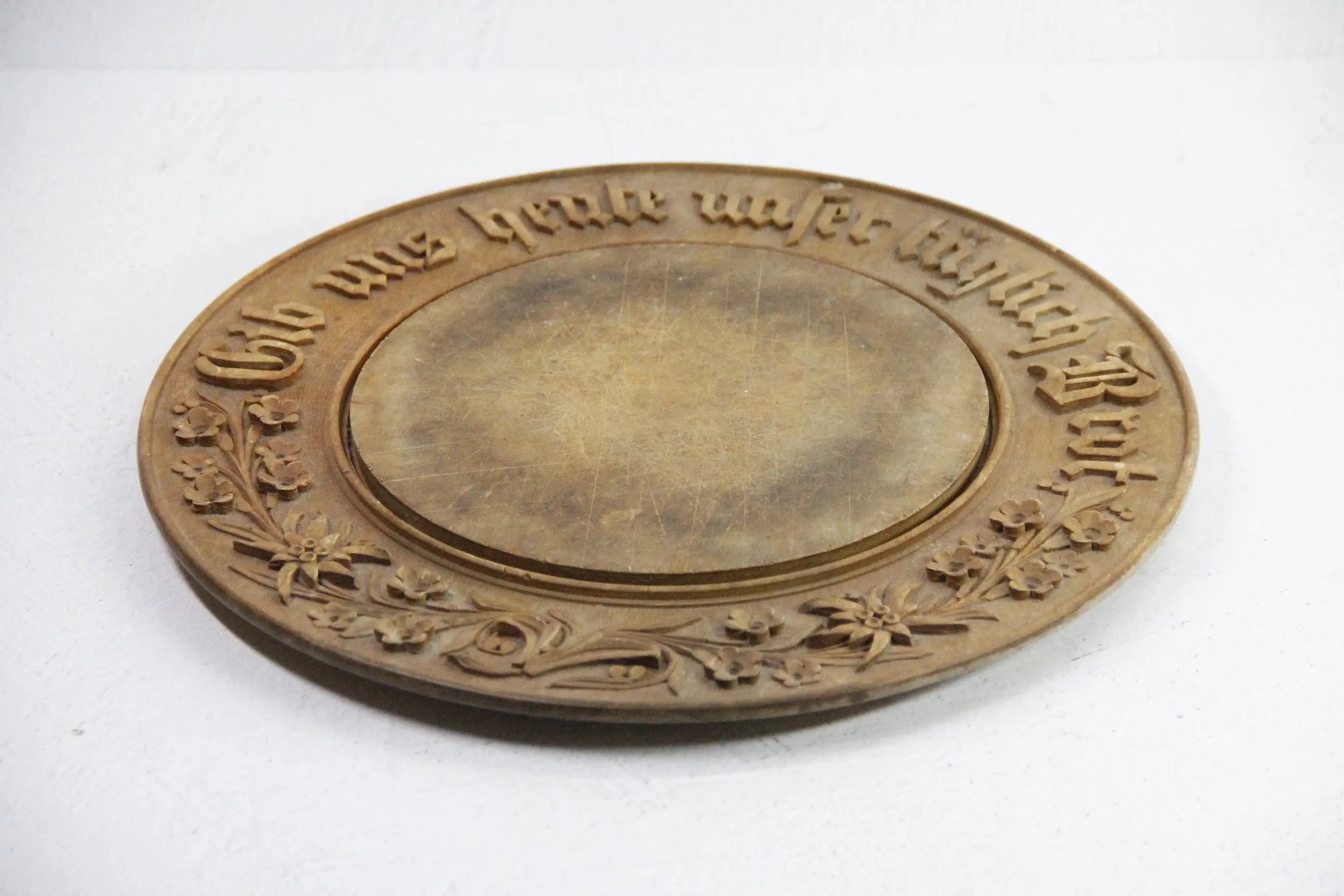 Antique Bread Board Germany | Hand Carved Bread Plate  Debra Hall Lifestyle