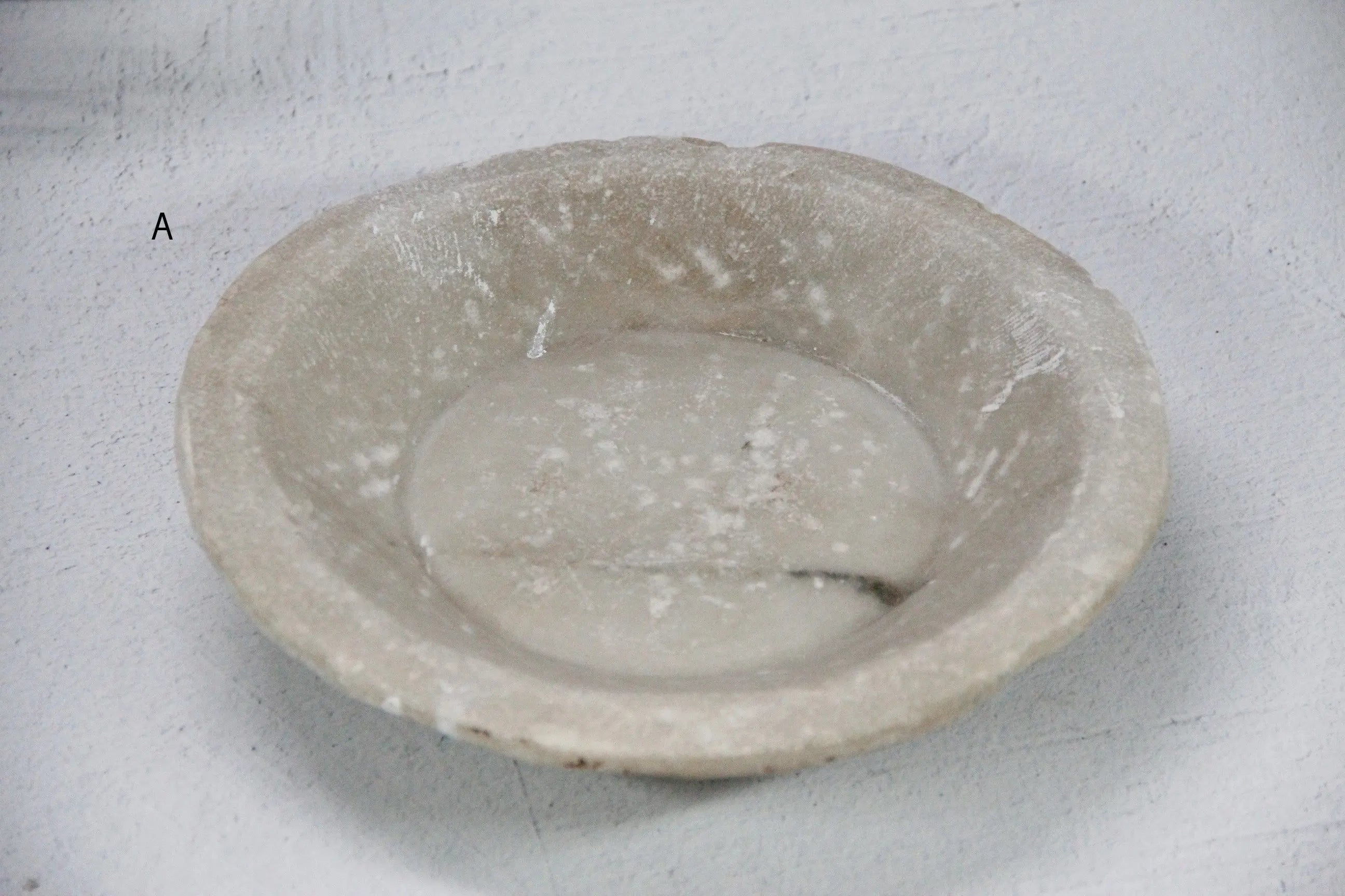 Antique Carved Stone Bowl | Honed Limestone Small  Debra Hall Lifestyle