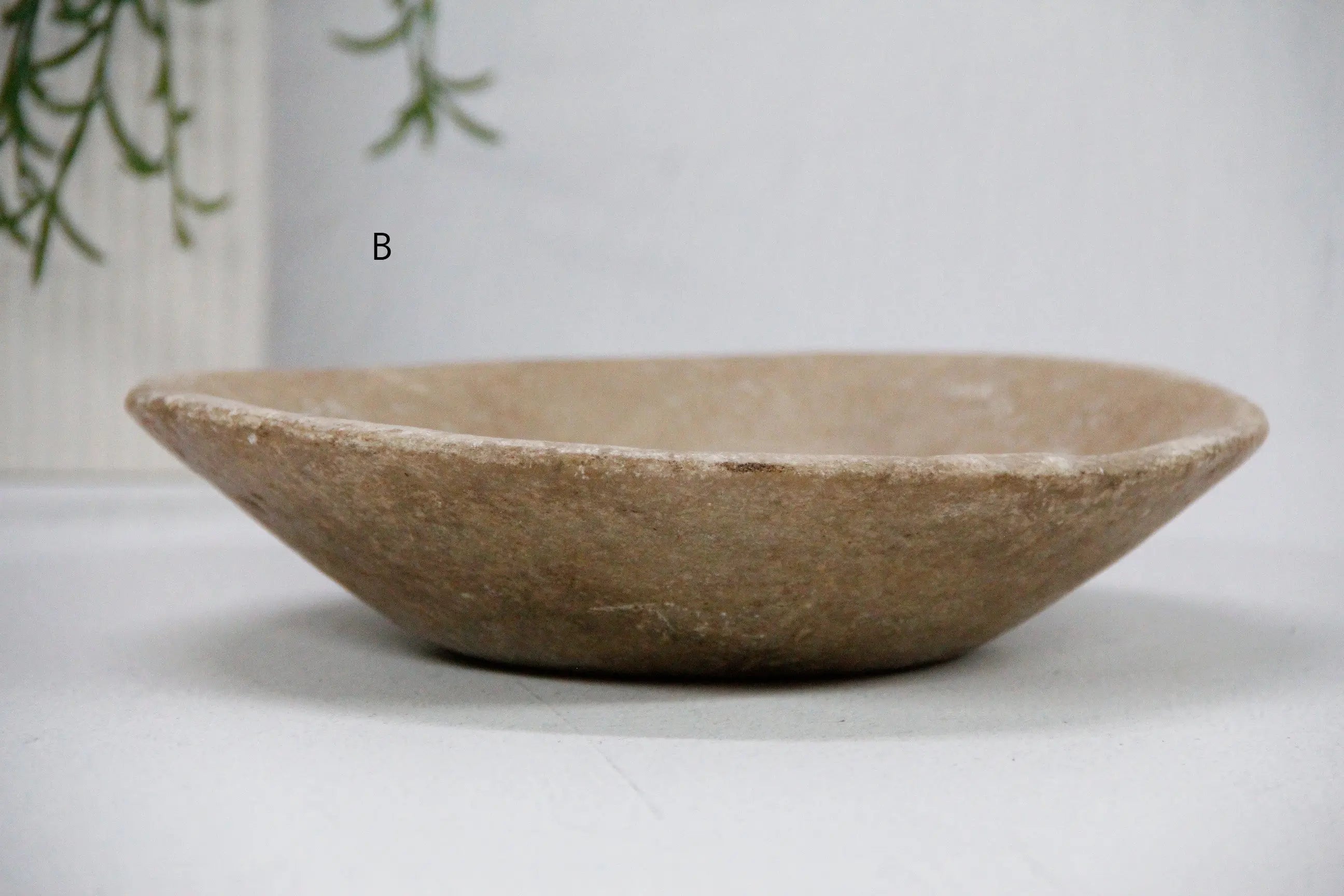 Antique Carved Stone Bowl | Honed Limestone Small  Debra Hall Lifestyle